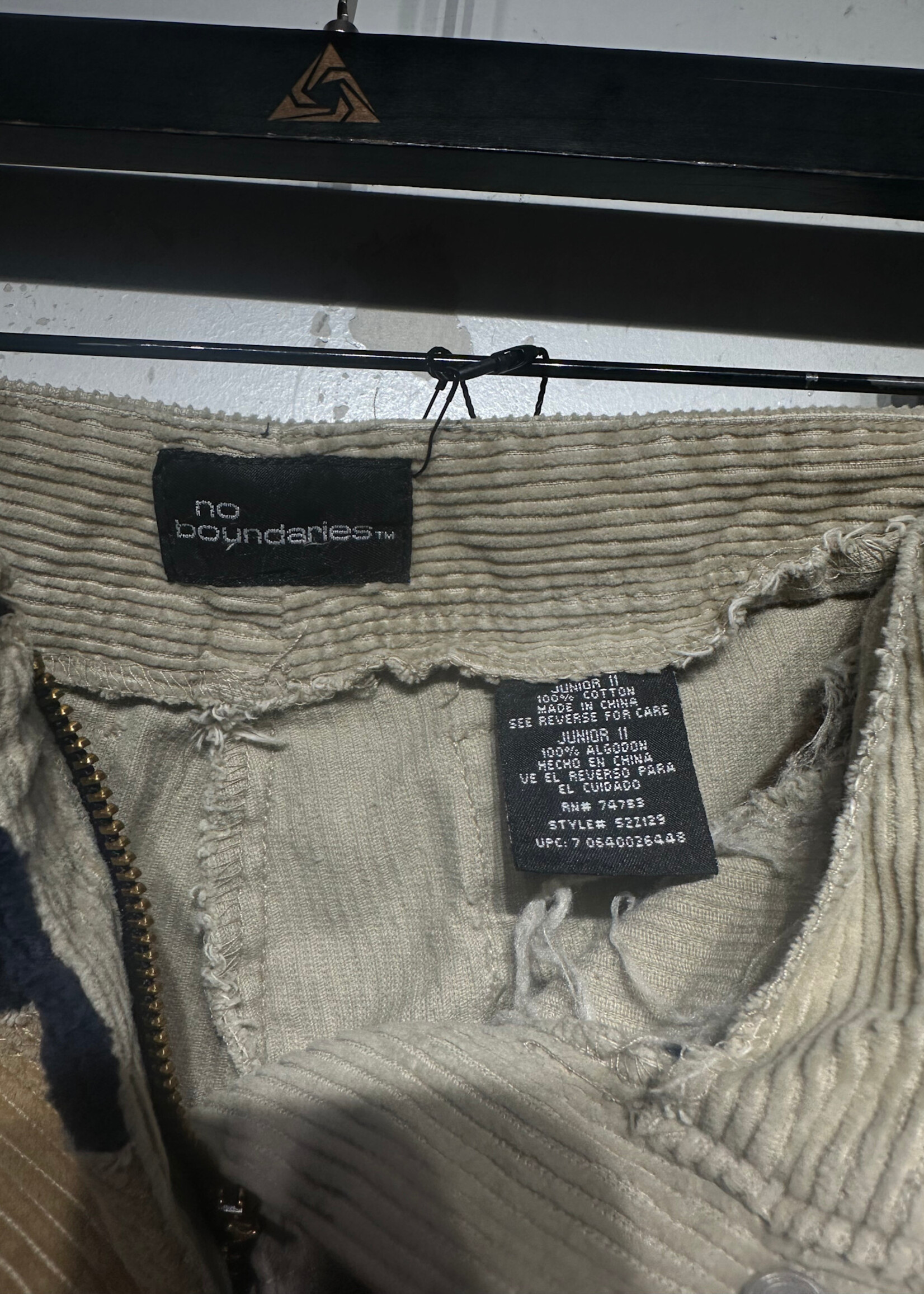 No Boundaries Corduroy Patwork Pants 31