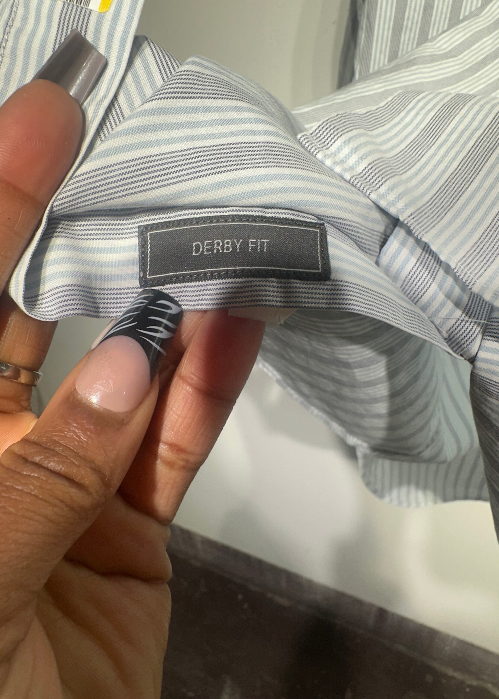 Ferragamo Split Check Derby Fit LS Shirt L/XL