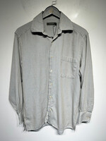 Zegna Light Blue Woven Check LS Shirt M