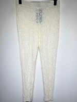 Ana Sui White Knit Leggings M/L