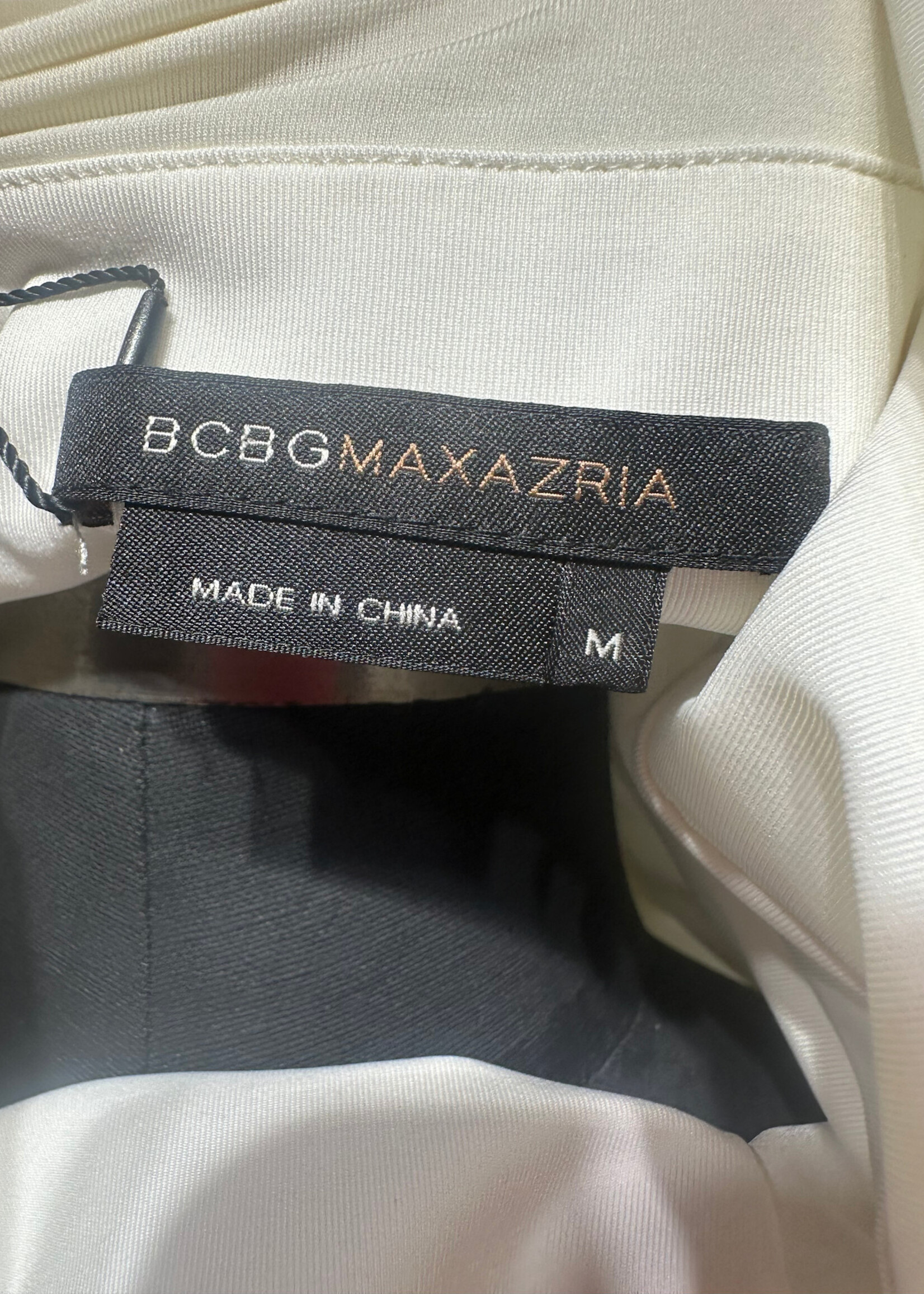 BCBG Maxazria White Sequin Dress Fem M