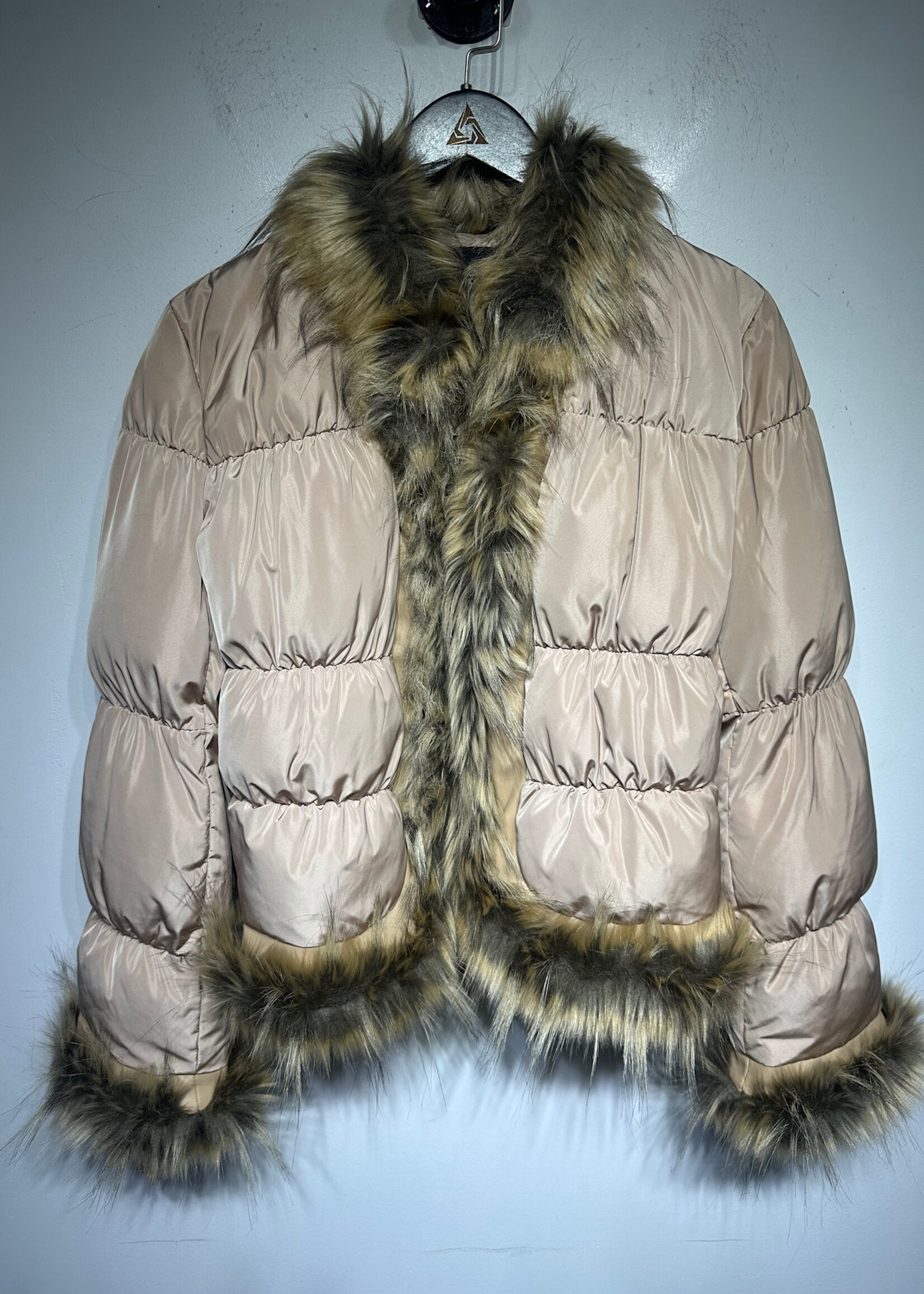 IAMGIA Tan Puffer Jacket Fem XS