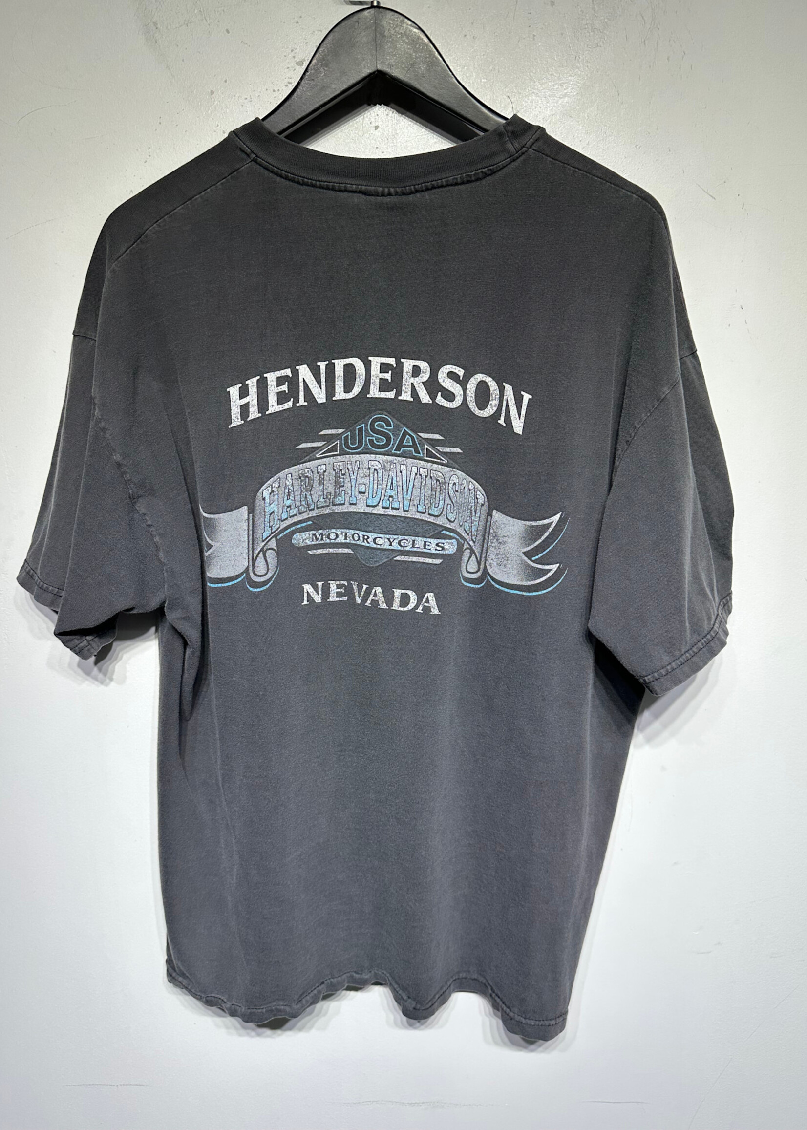 Harley Henderson Nevada Faded Black Tee Masc XL