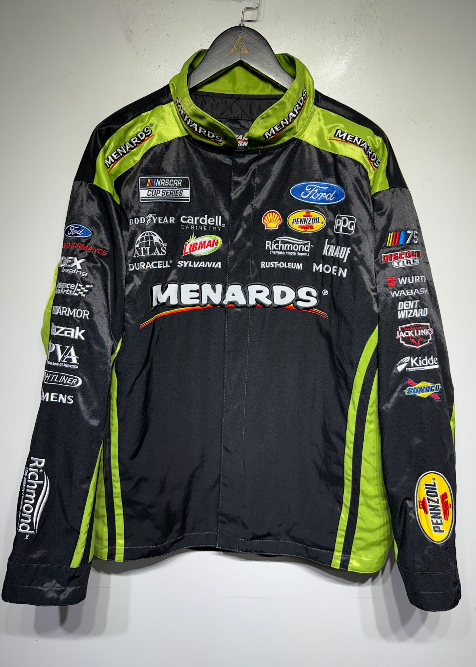 Team Penske Black/Green Menards Nascar Jacket L