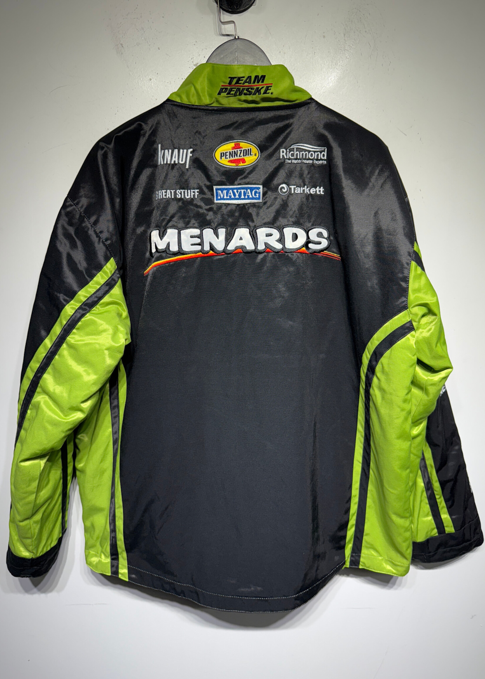 Team Penske Black/Green Menards Nascar Jacket L
