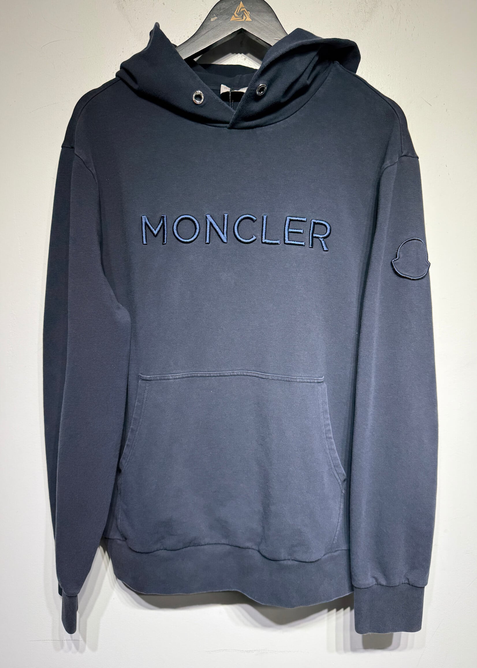 Moncler Navy Logo Hoodie Masc XL
