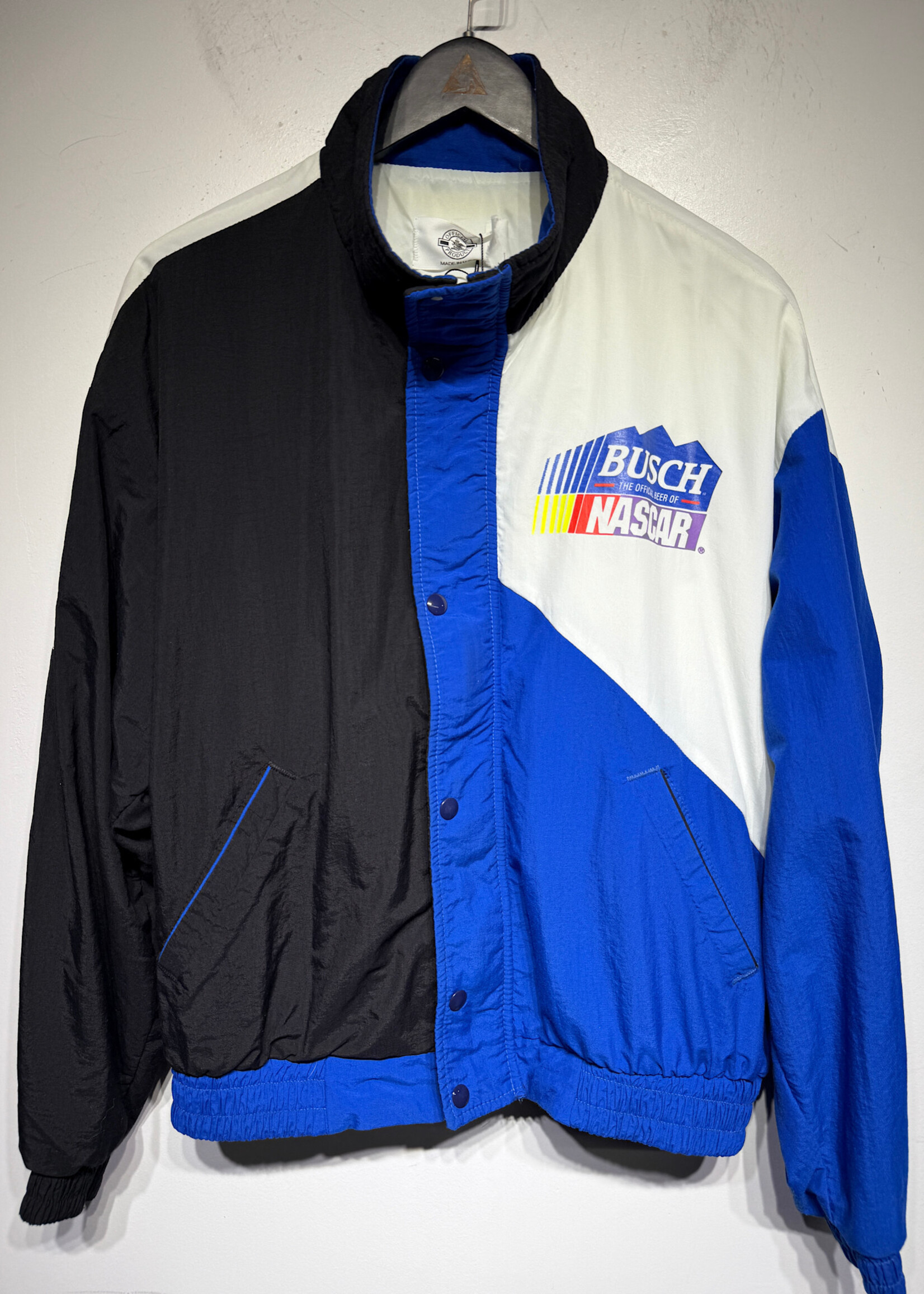 Busch Nascar Nylon Windbreaker Masc XL