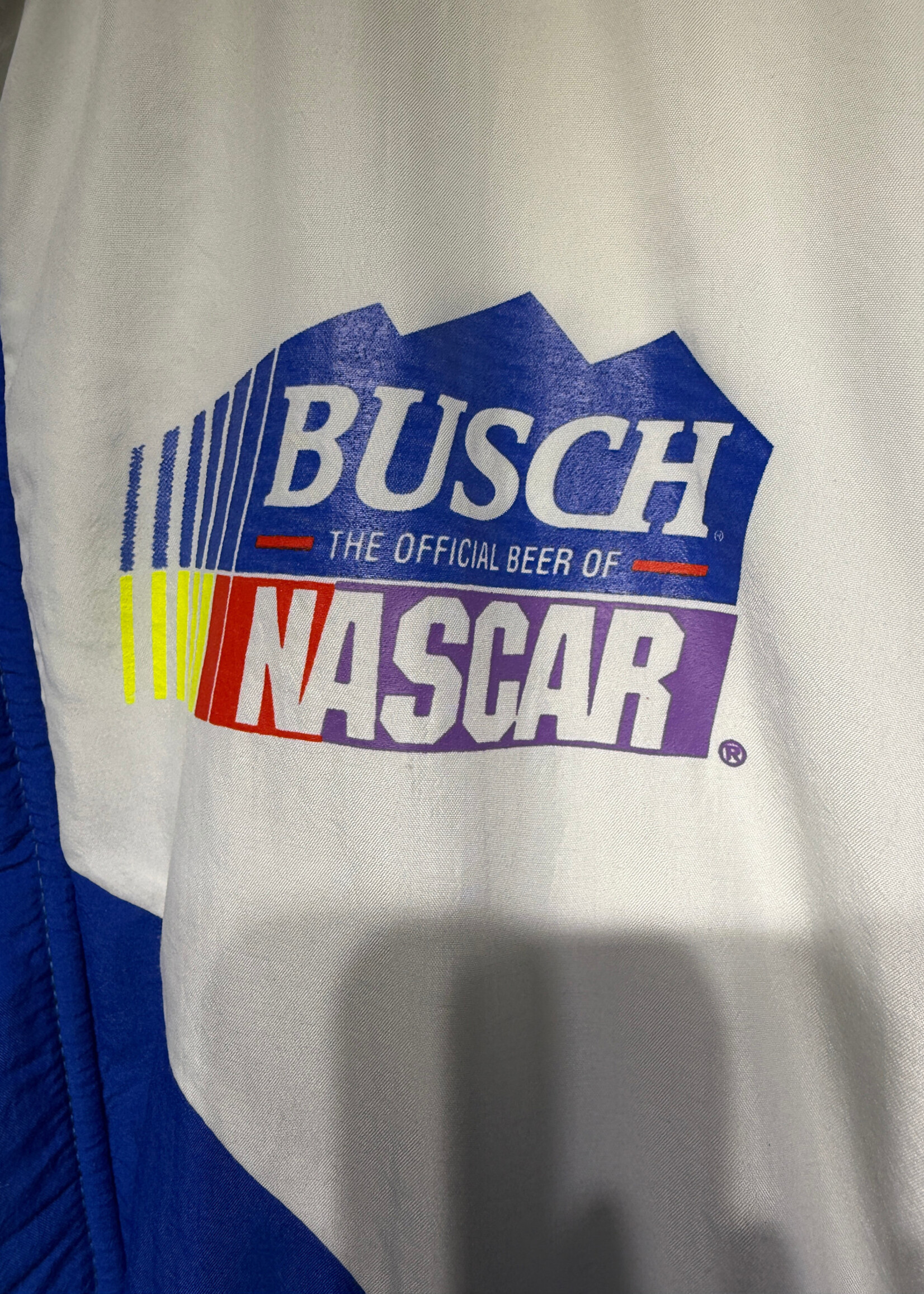 Busch Nascar Nylon Windbreaker Masc XL