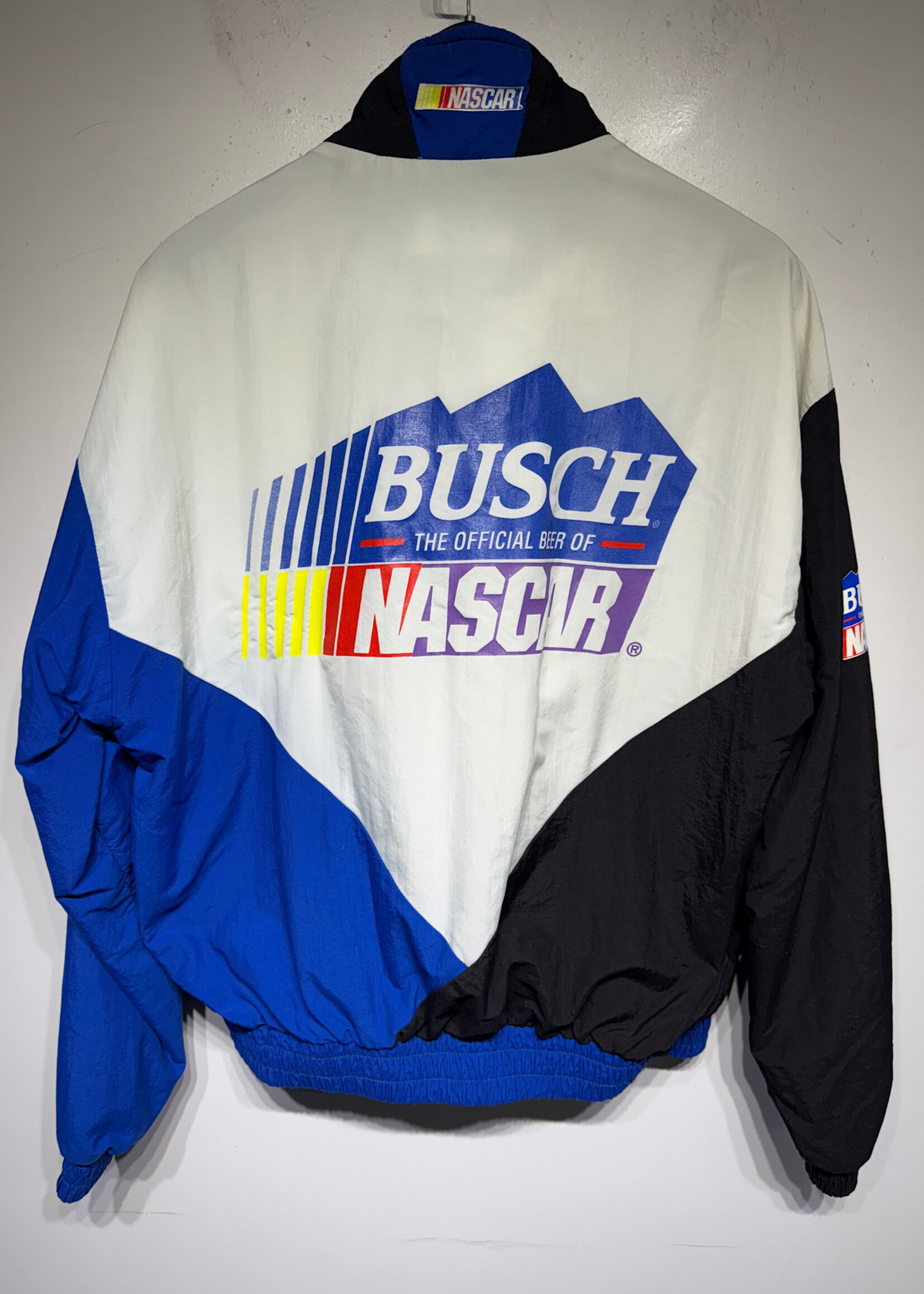 Busch Nascar Nylon Windbreaker Masc XL