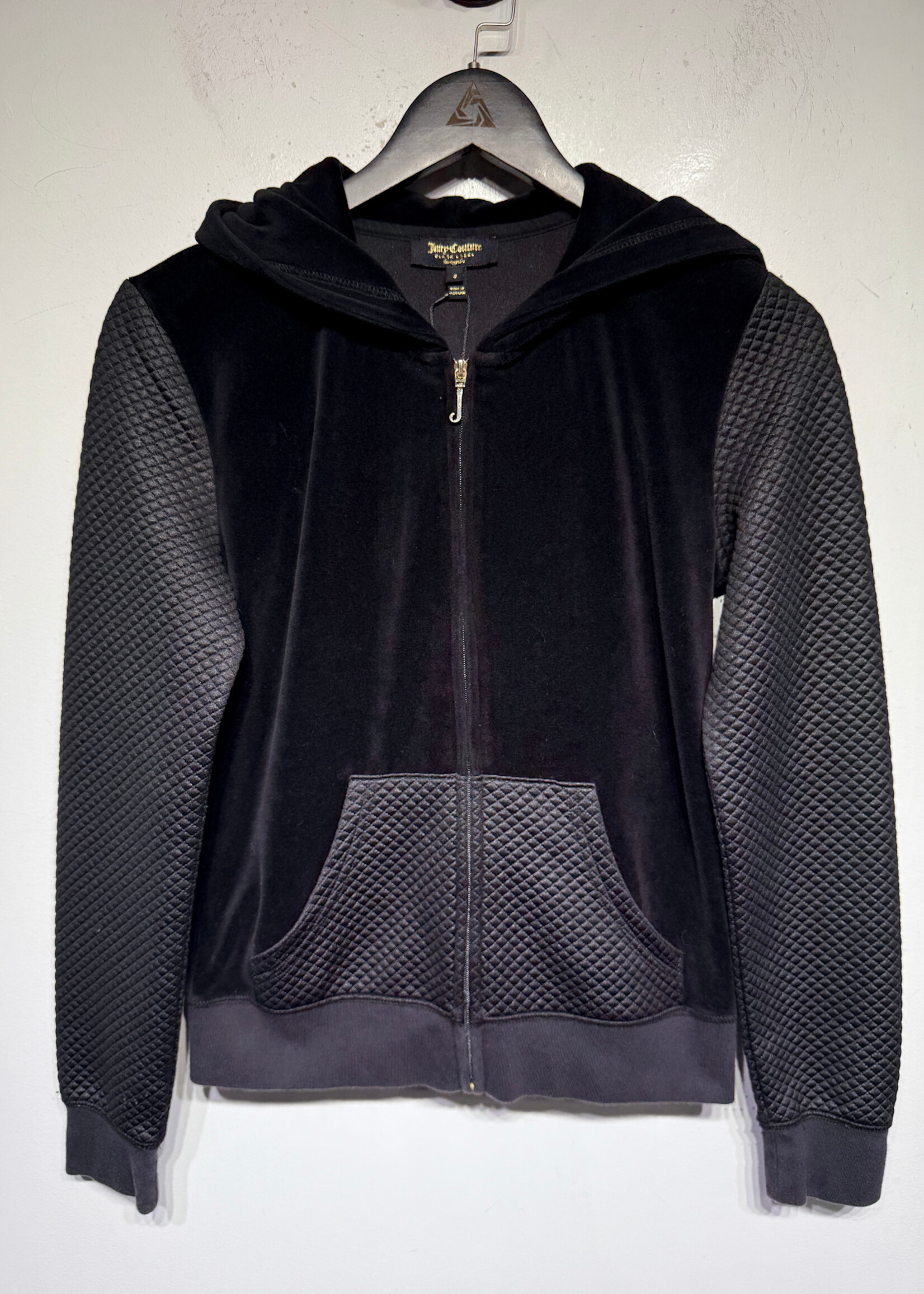 Juicy Quilted Velour Z/U Black Jacket S