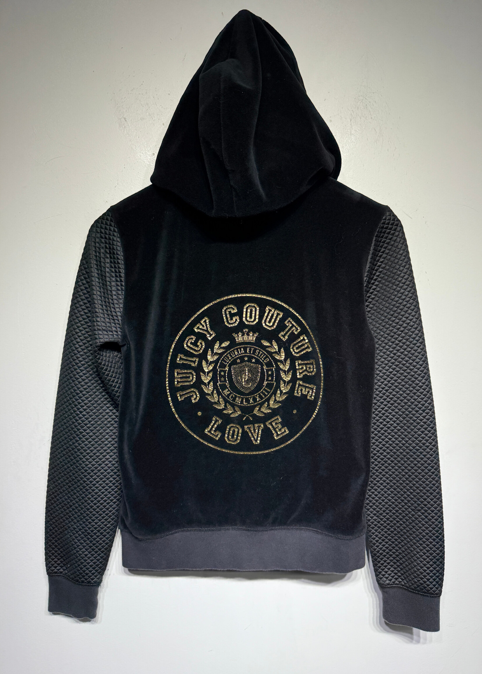 Juicy Quilted Velour Z/U Black Jacket S