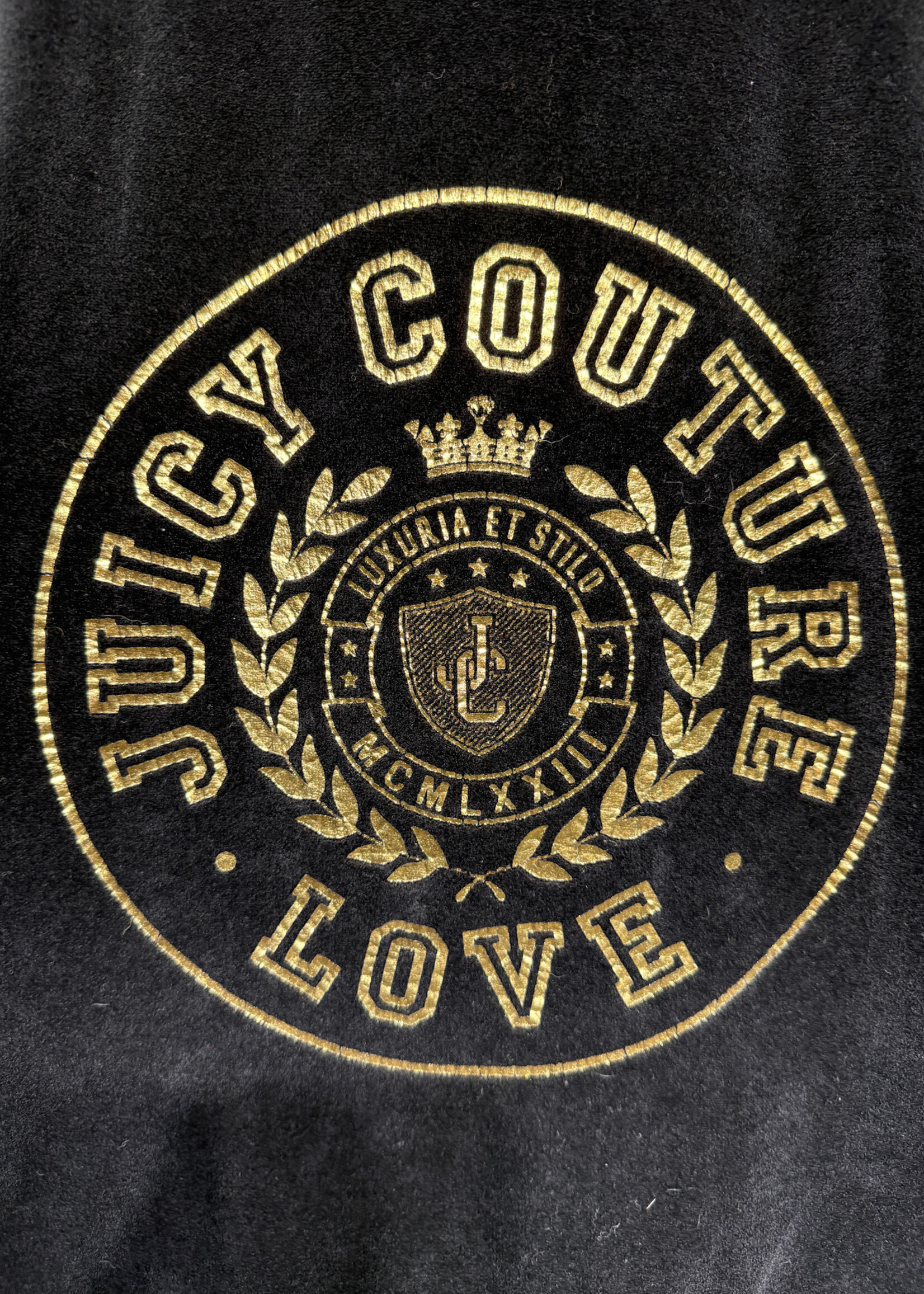 Juicy Quilted Velour Z/U Black Jacket S