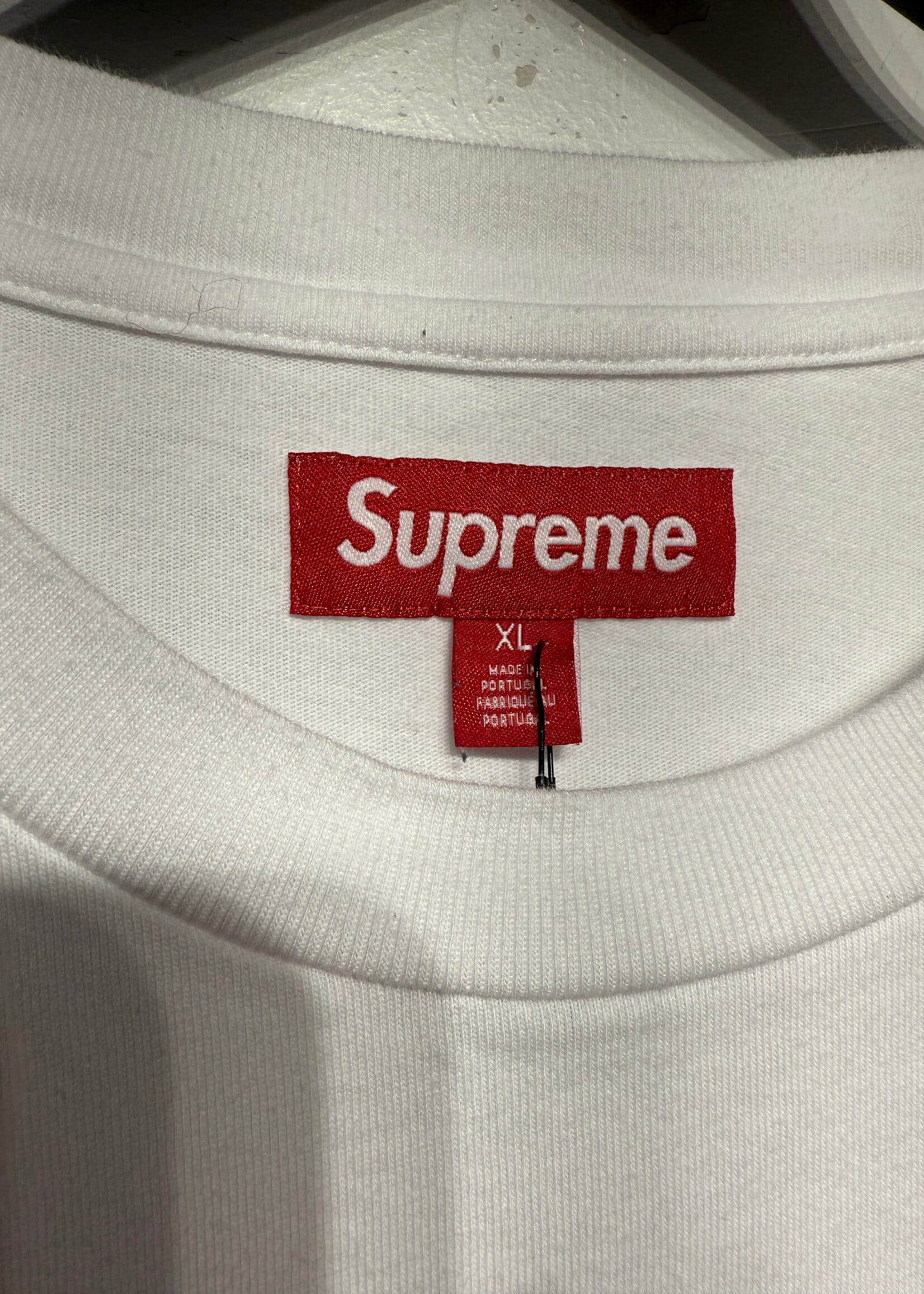 Supreme White Small Box Logo Tee Masc XL