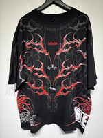 Civil Regime NWT Black/Red Bleach AOP Tee XL