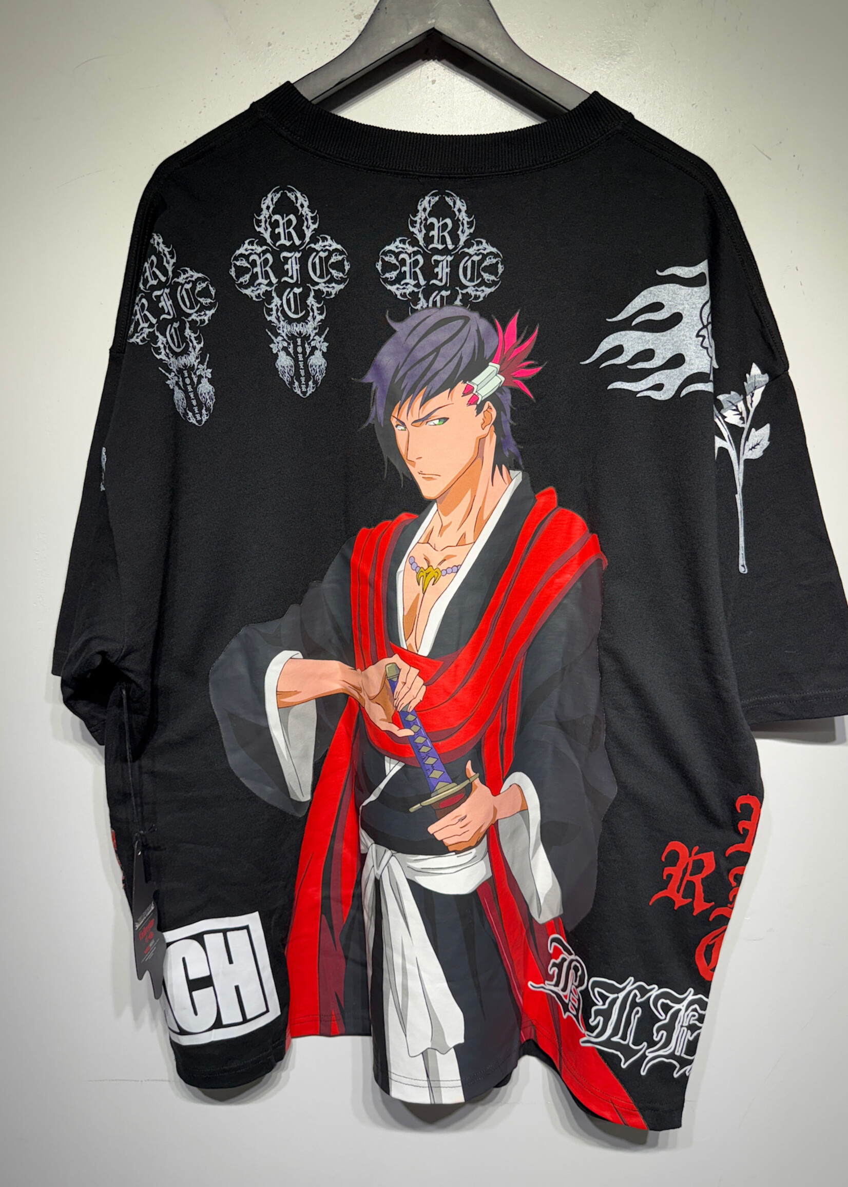 Civil Regime NWT Black/Red Bleach AOP Tee XL