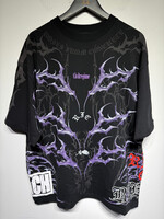 Civil Regime NWT Black/Purple Bleach AOP Tee M