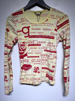 Guess Jeans Sexy Young Printed Text LS S/M