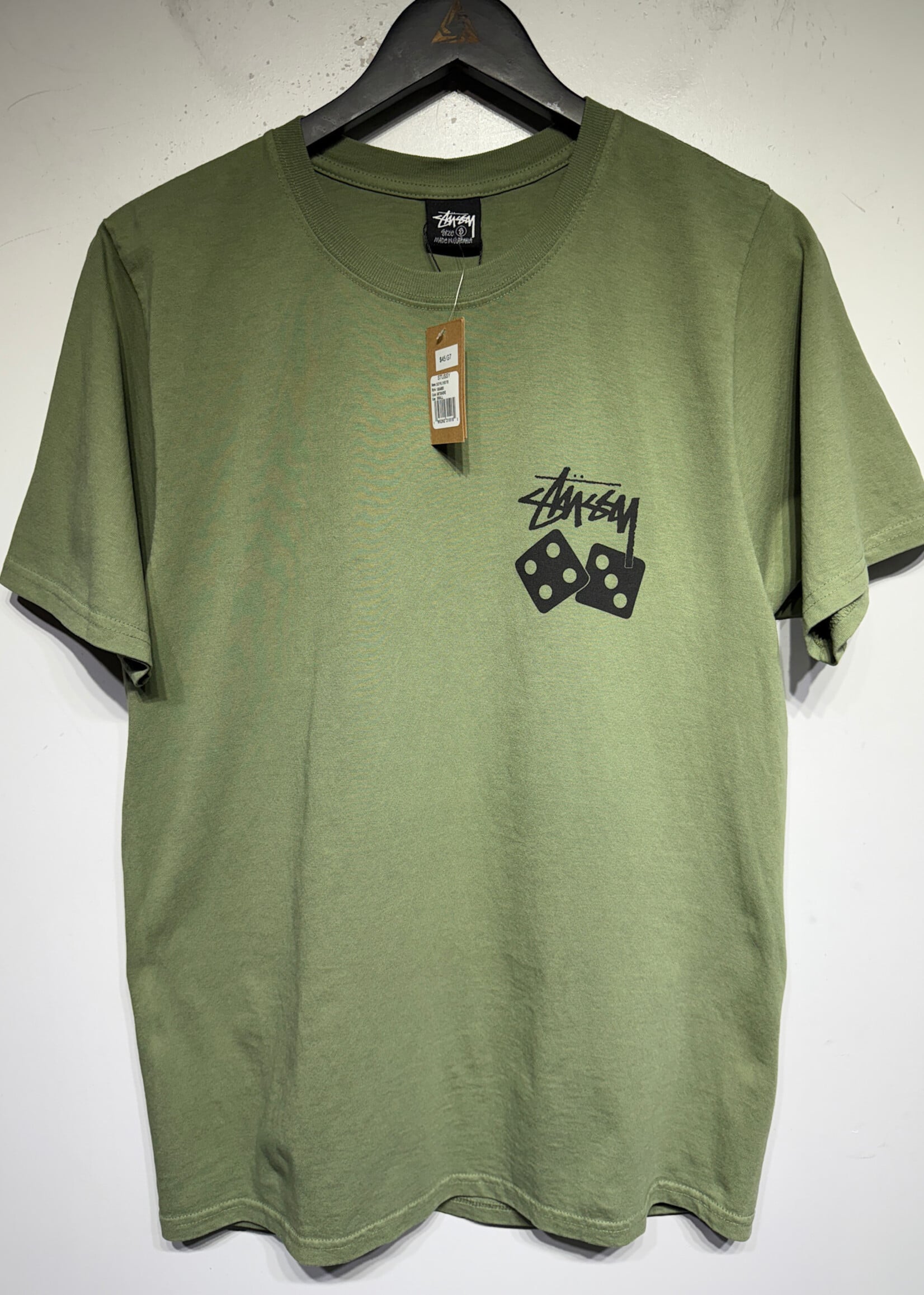 Stussy NWT Olive Dice Tee Masc S
