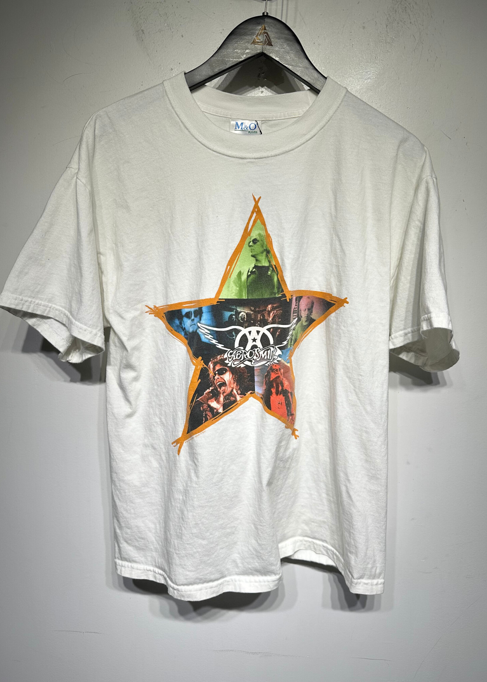 Aerosmith 2002 Oh Yeah White Tour Tee L