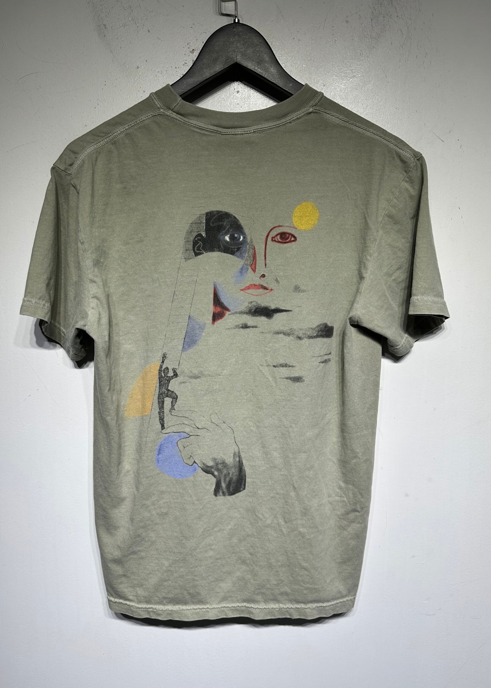 Kid Super Greyish Green Logo Tee M