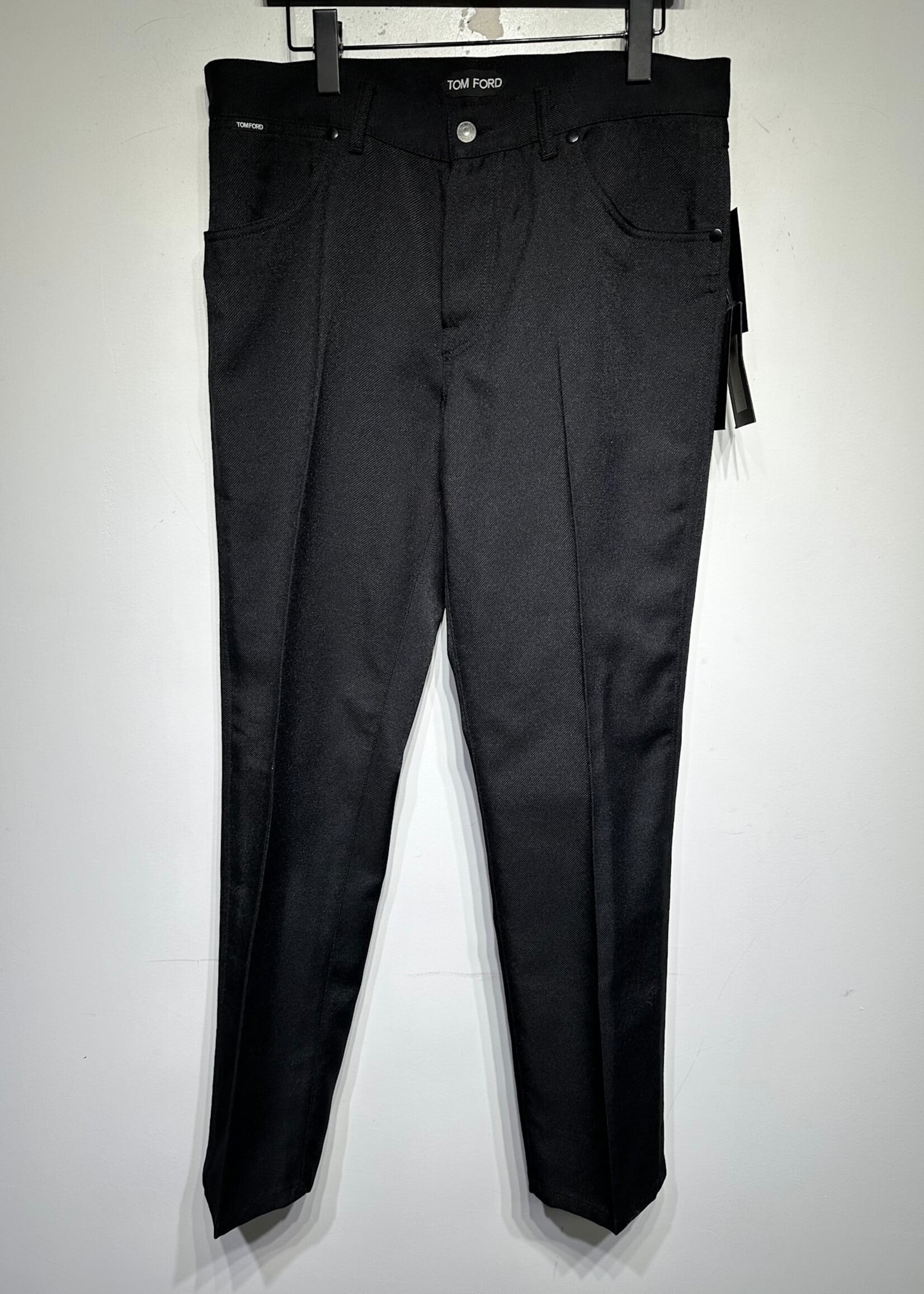 Tom Ford Black Pleated Pants Masc 34
