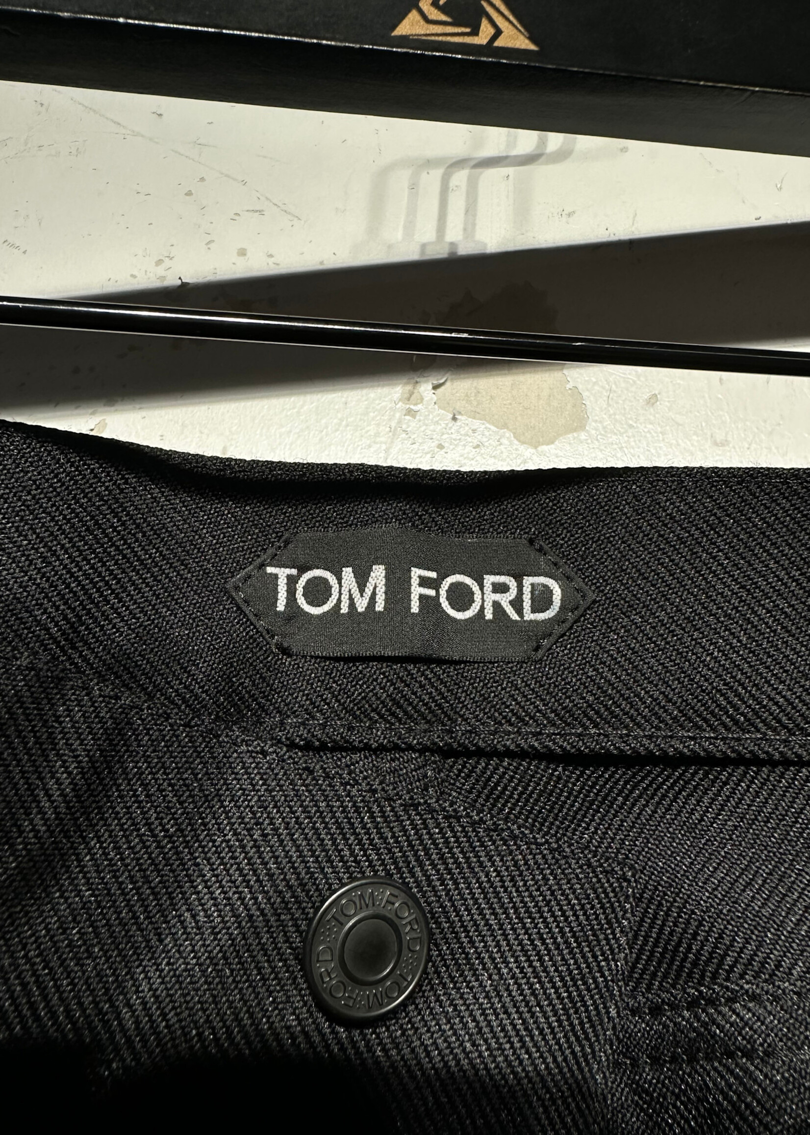 Tom Ford Black Pleated Pants Masc 34