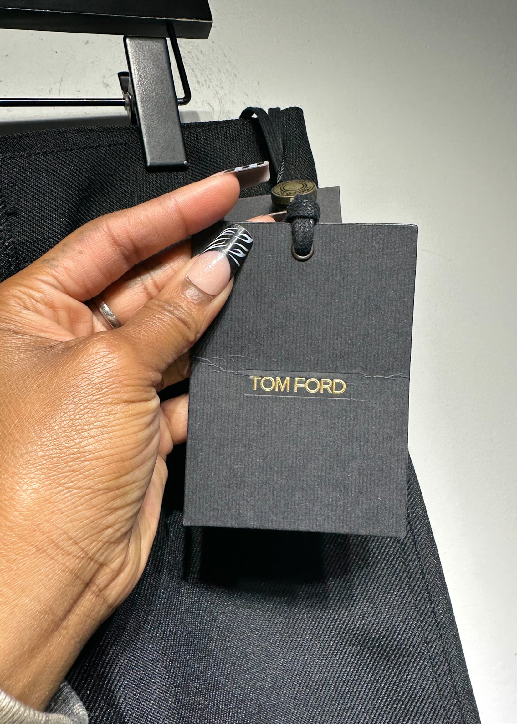 Tom Ford Black Pleated Pants Masc 34
