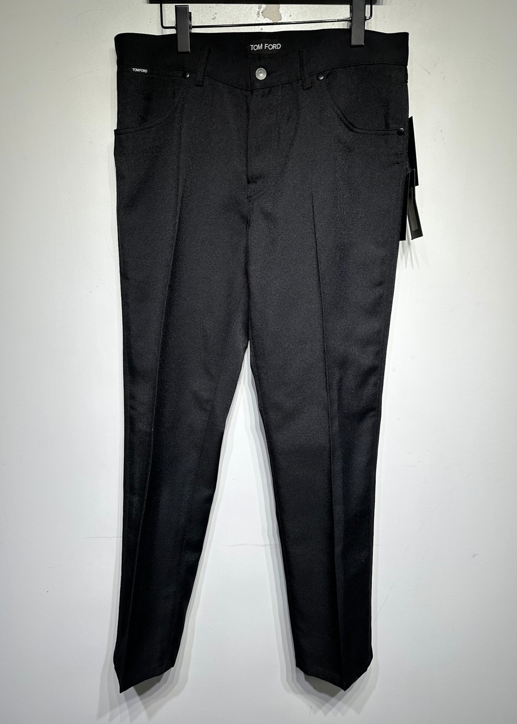 Tom Ford Black Pleated Pants Masc 34