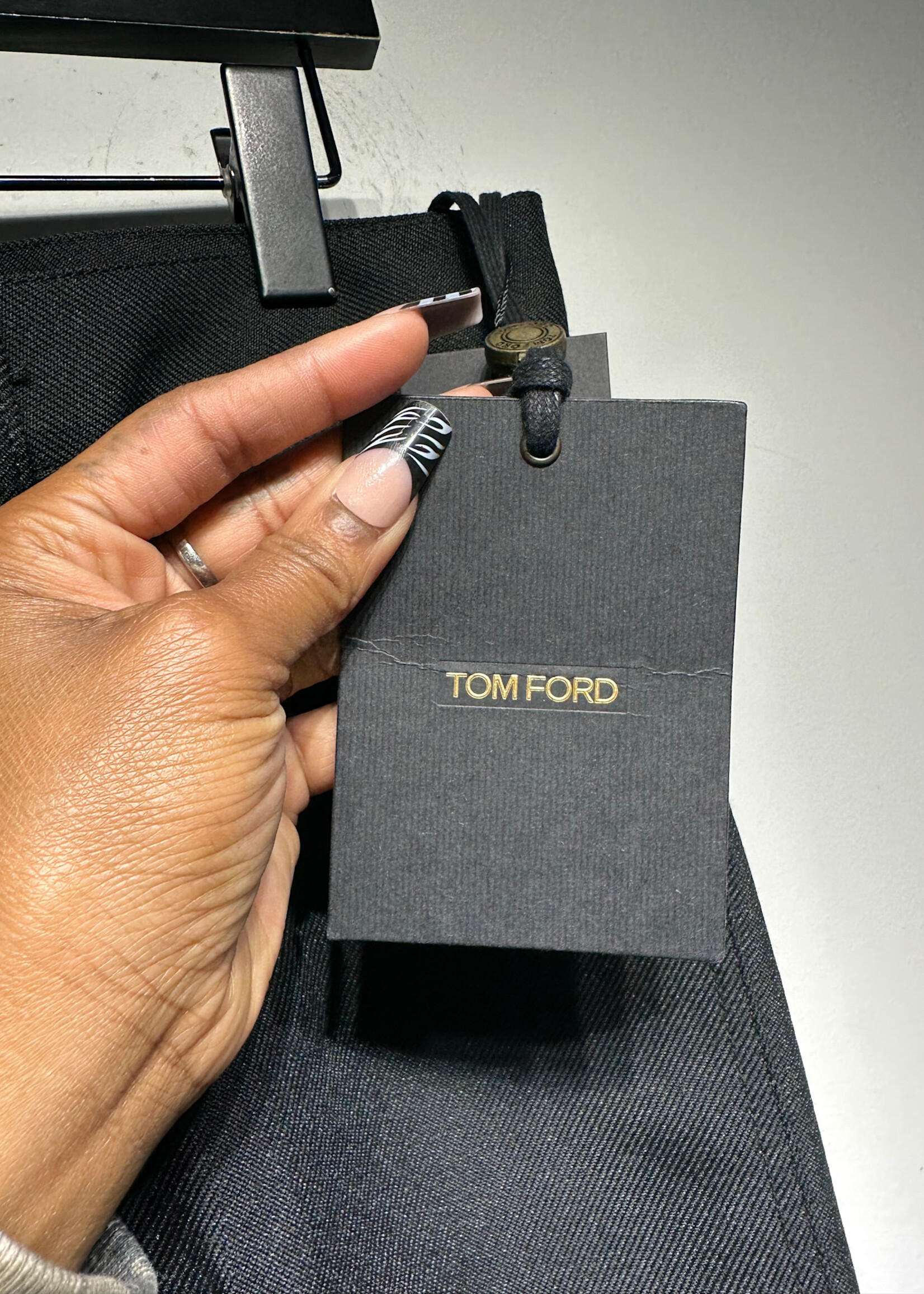 Tom Ford Black Pleated Pants Masc 34