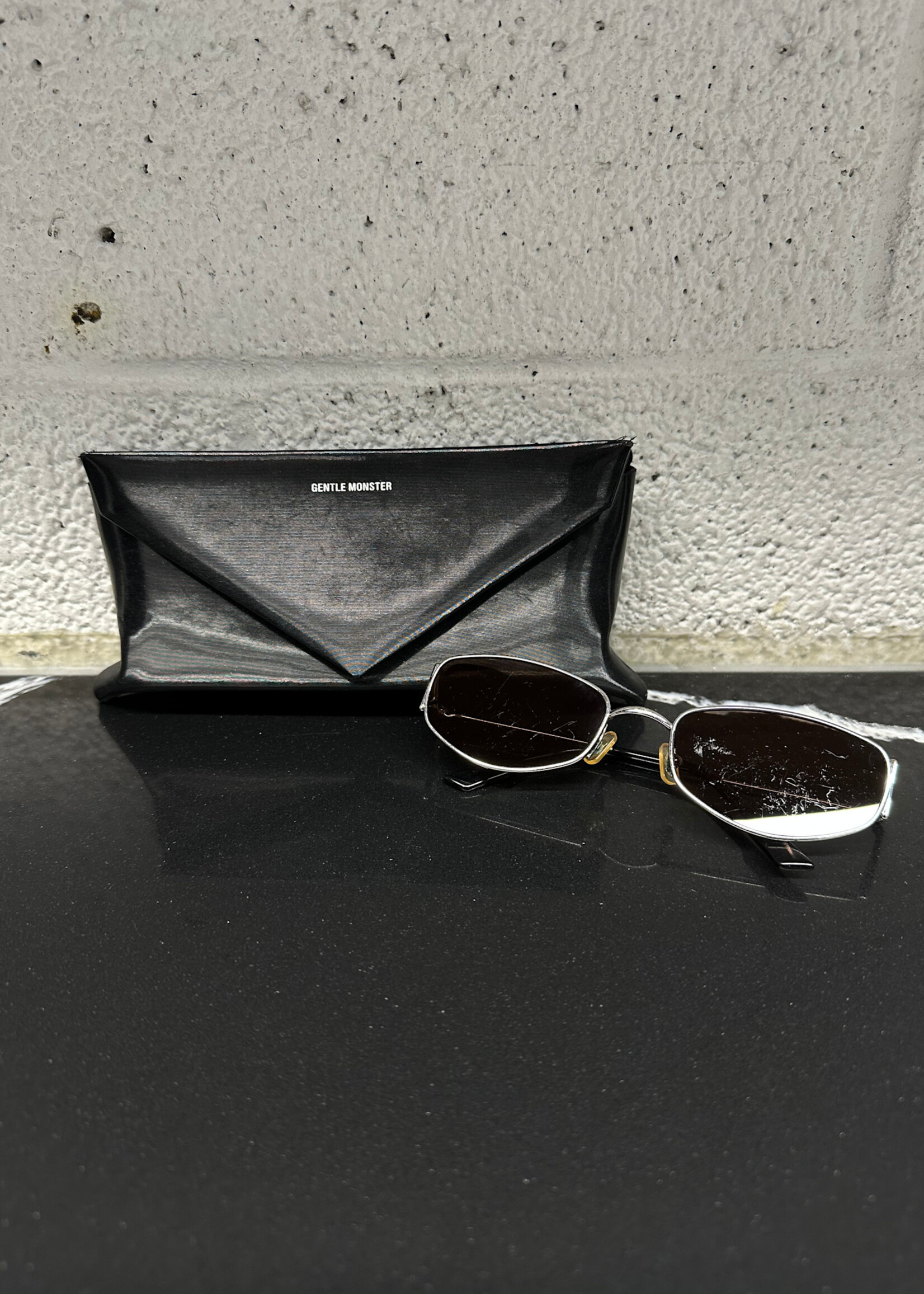 Gentle Monster BrownLens Wire Glasses W CASE AS IS