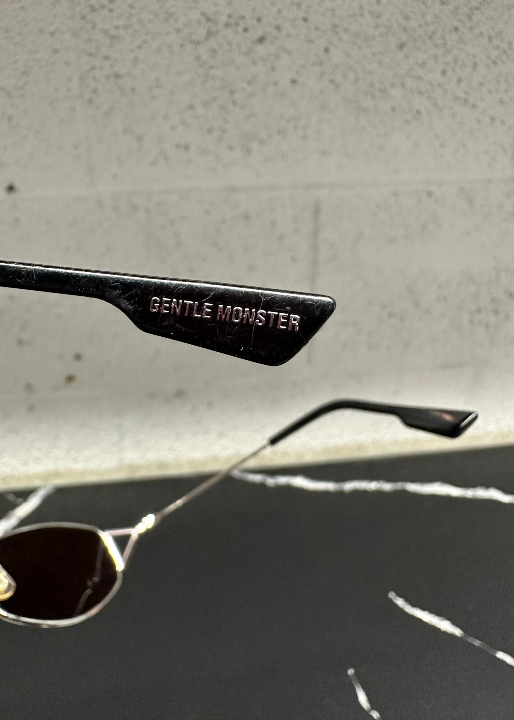 Gentle Monster BrownLens Wire Glasses W CASE AS IS