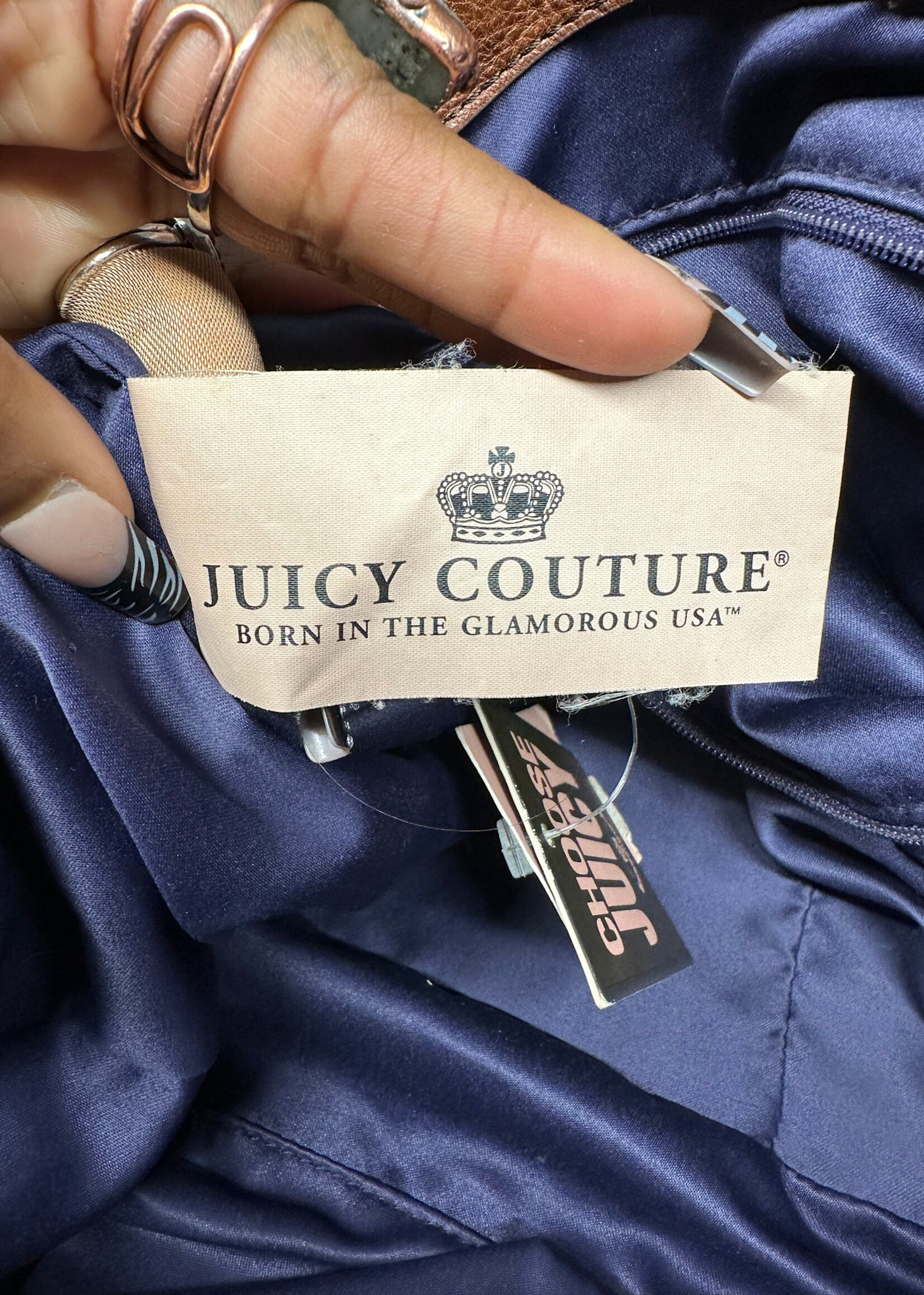 Juicy Couture NWT Brown Leather Satchel