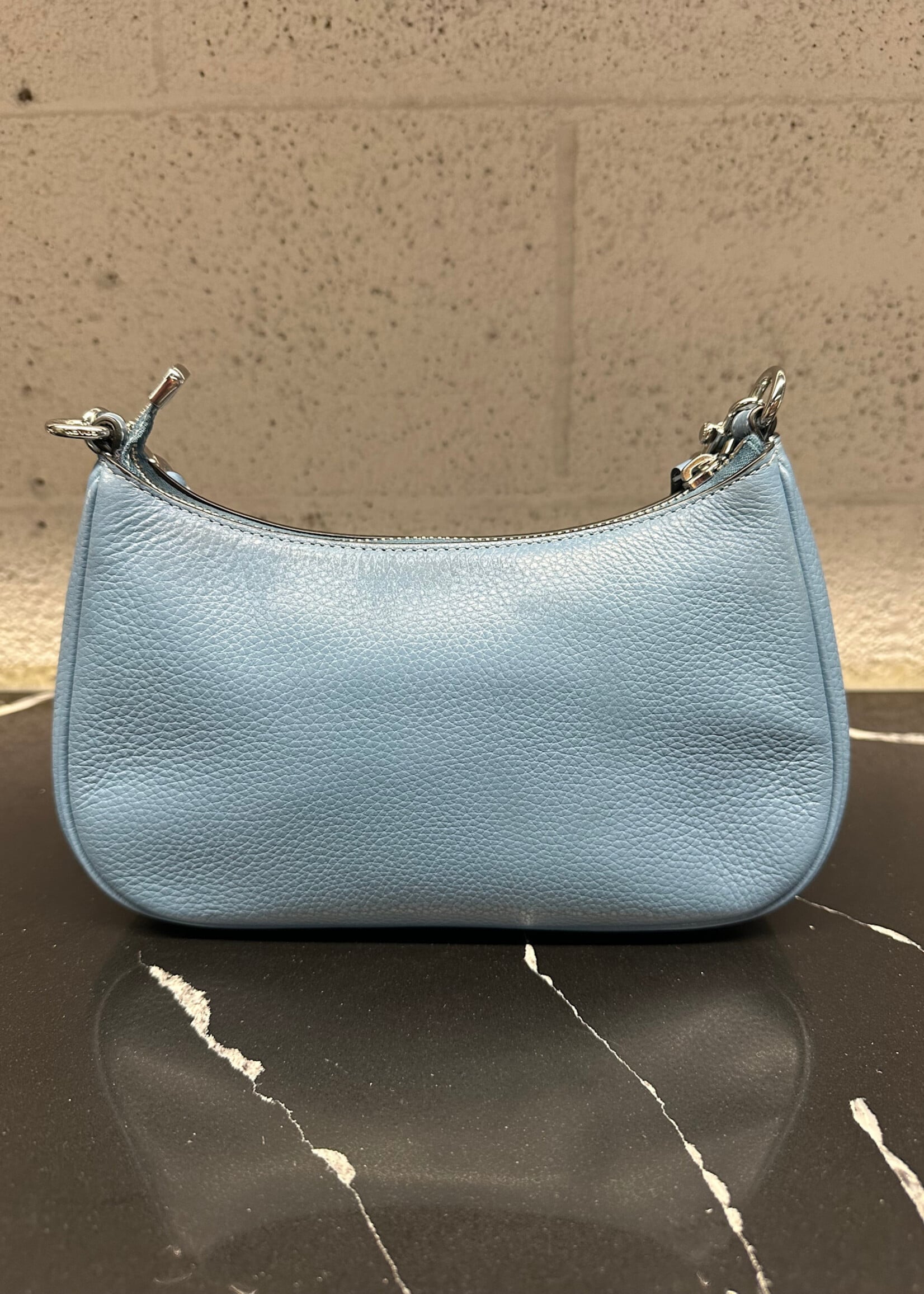 Coach Light Blue Leather Crossbody