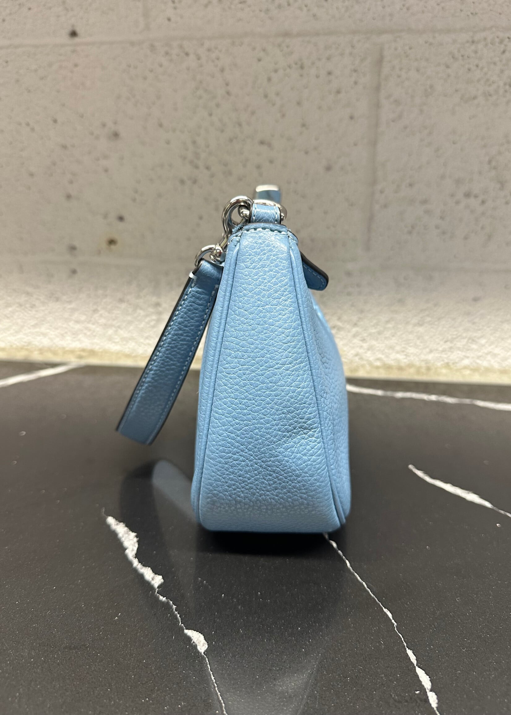 Coach Light Blue Leather Crossbody