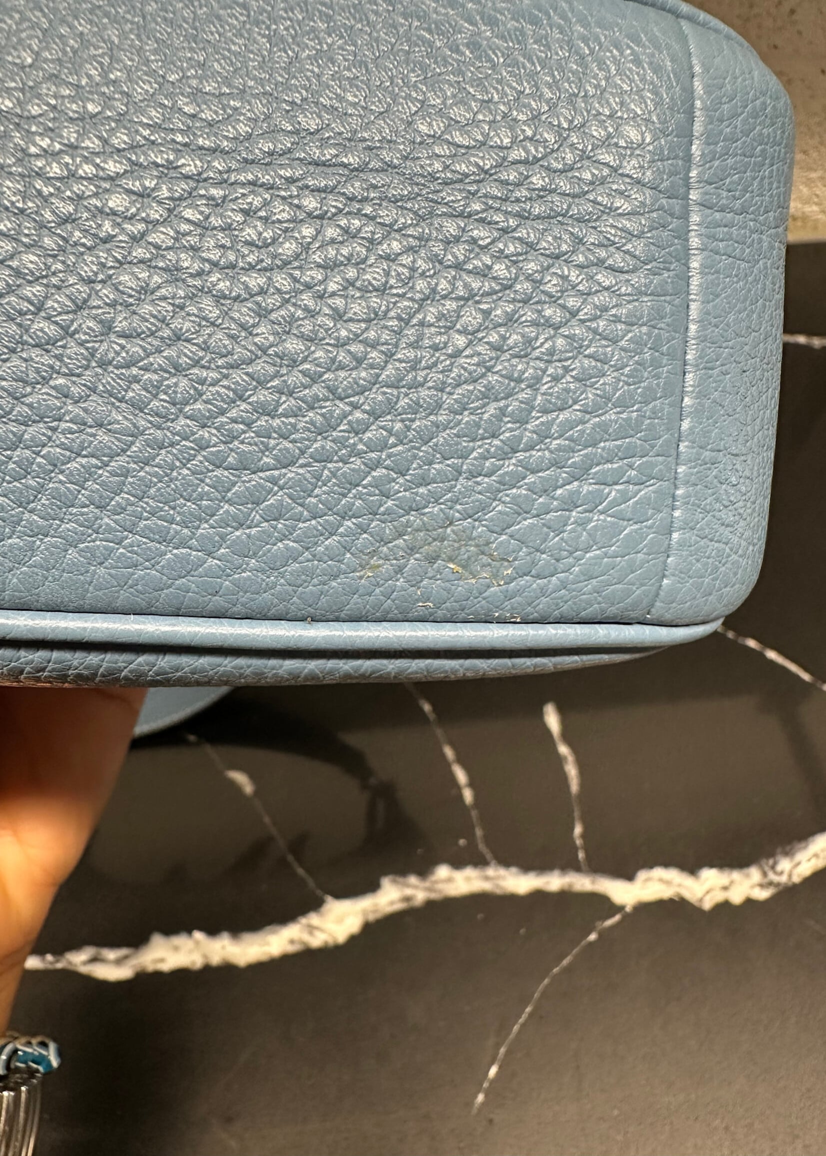 Coach Light Blue Leather Crossbody