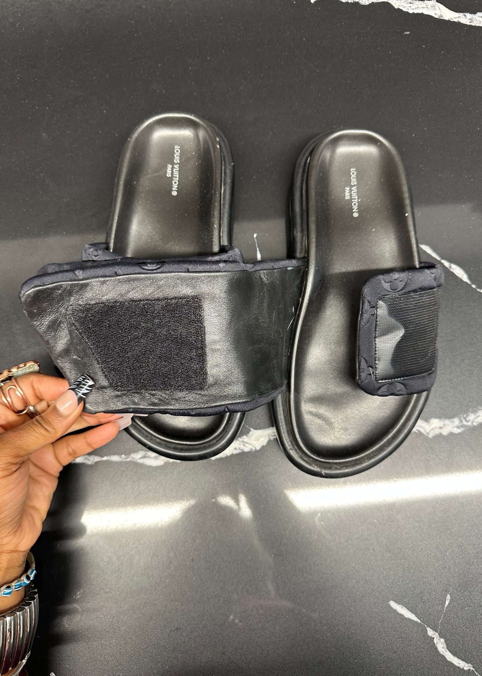 Louis Vuitton Pool Pillow Cloth Slides 36/6