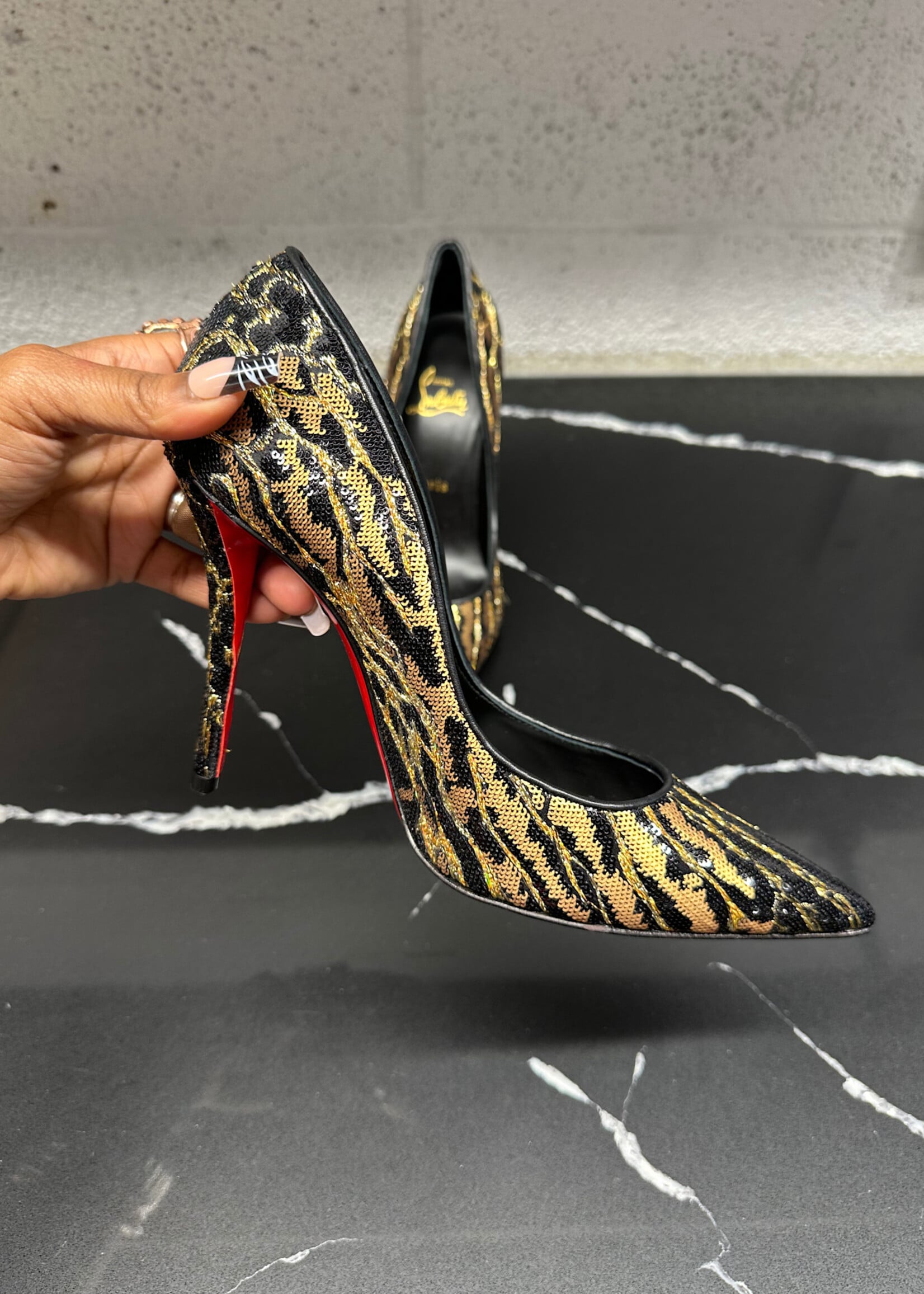 NIB Louboutin 'Miss Z' Stilettos (Retail: $1695) 38/7.5