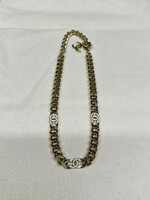 Chanel 2022 Gold/White CC Link Necklace