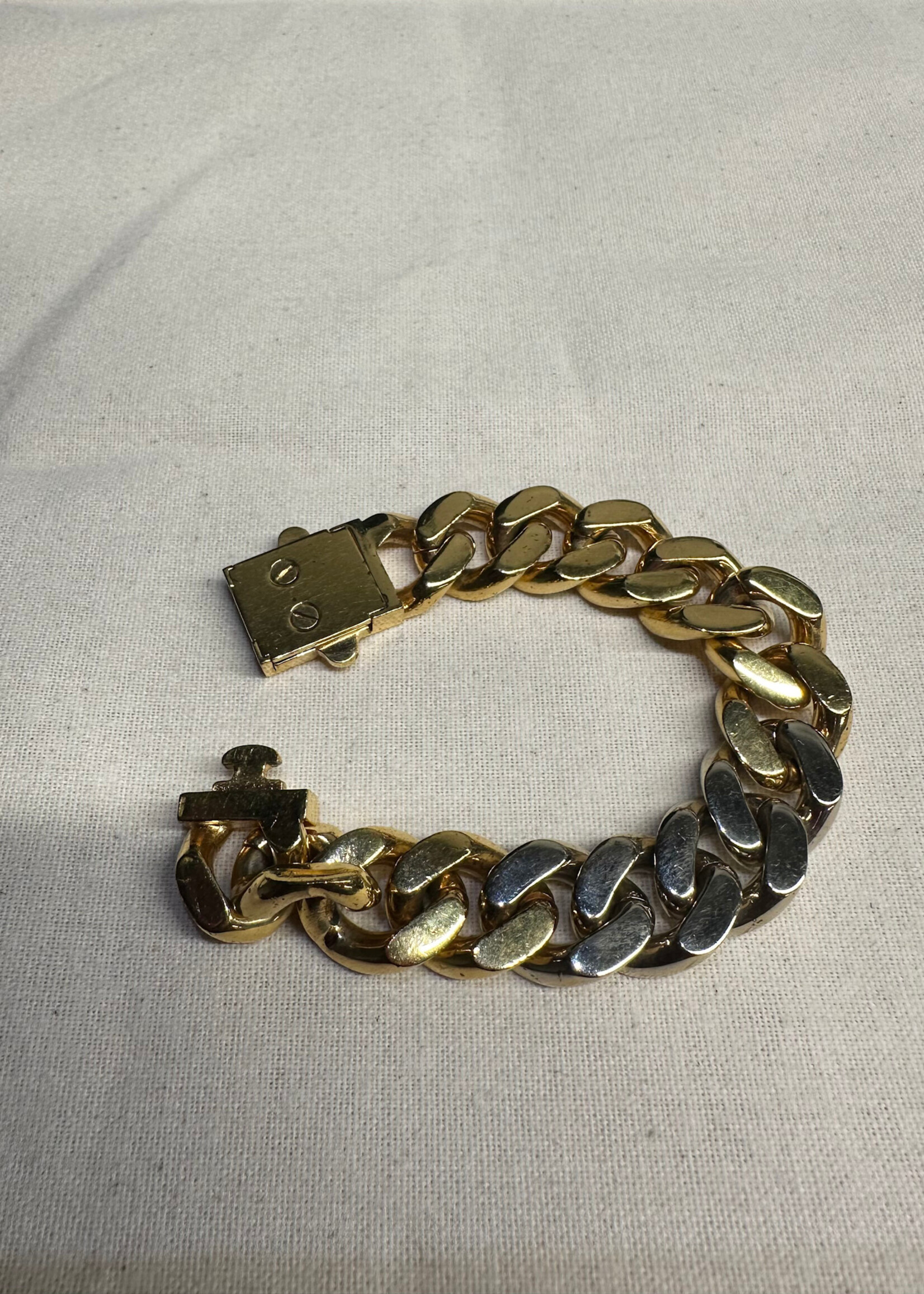 Saint Laurent Gold/Silver Chain Link Bracelet