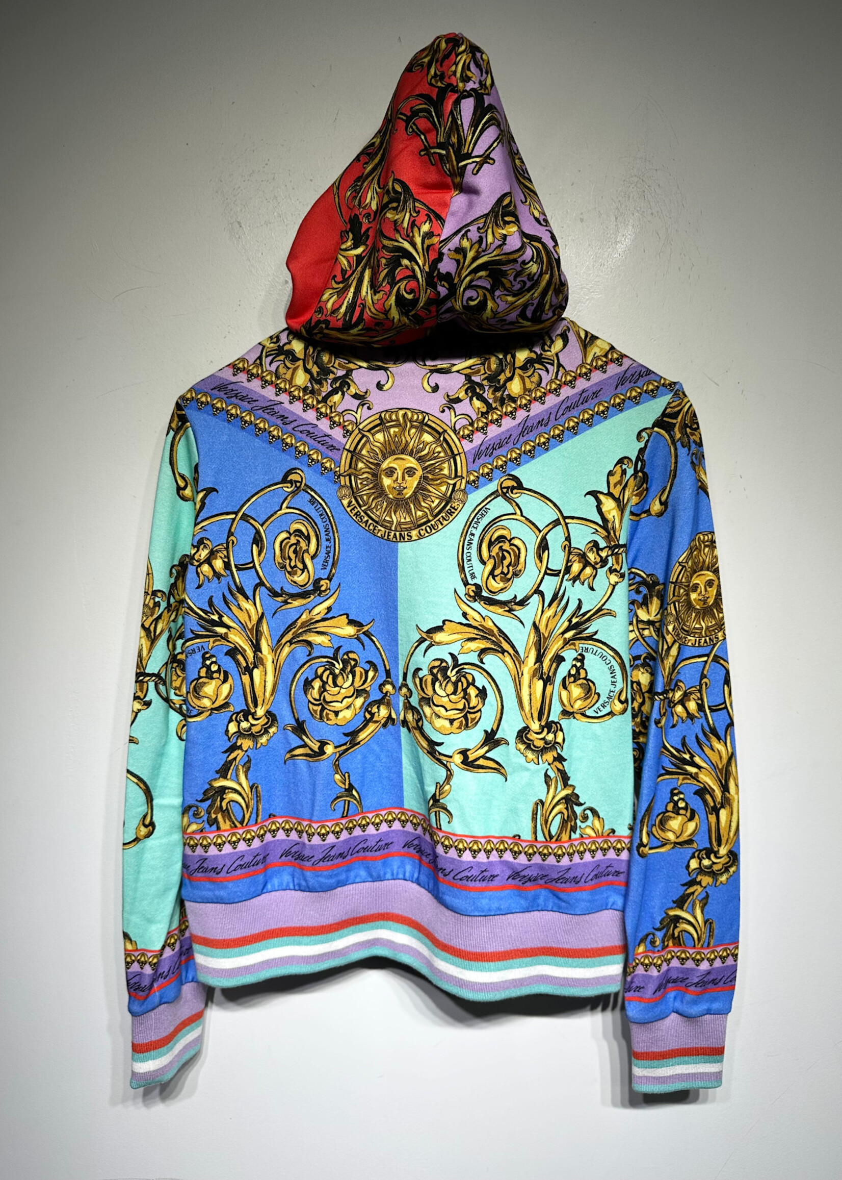 Versace Jeans Couture Baroque Full Zip Hoodie Fem S