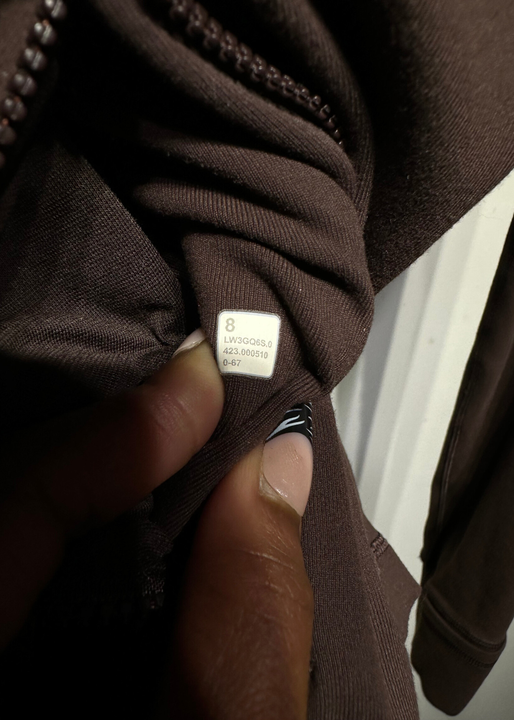 Lululemon Chocolate Brown ZU Jacket 8/M