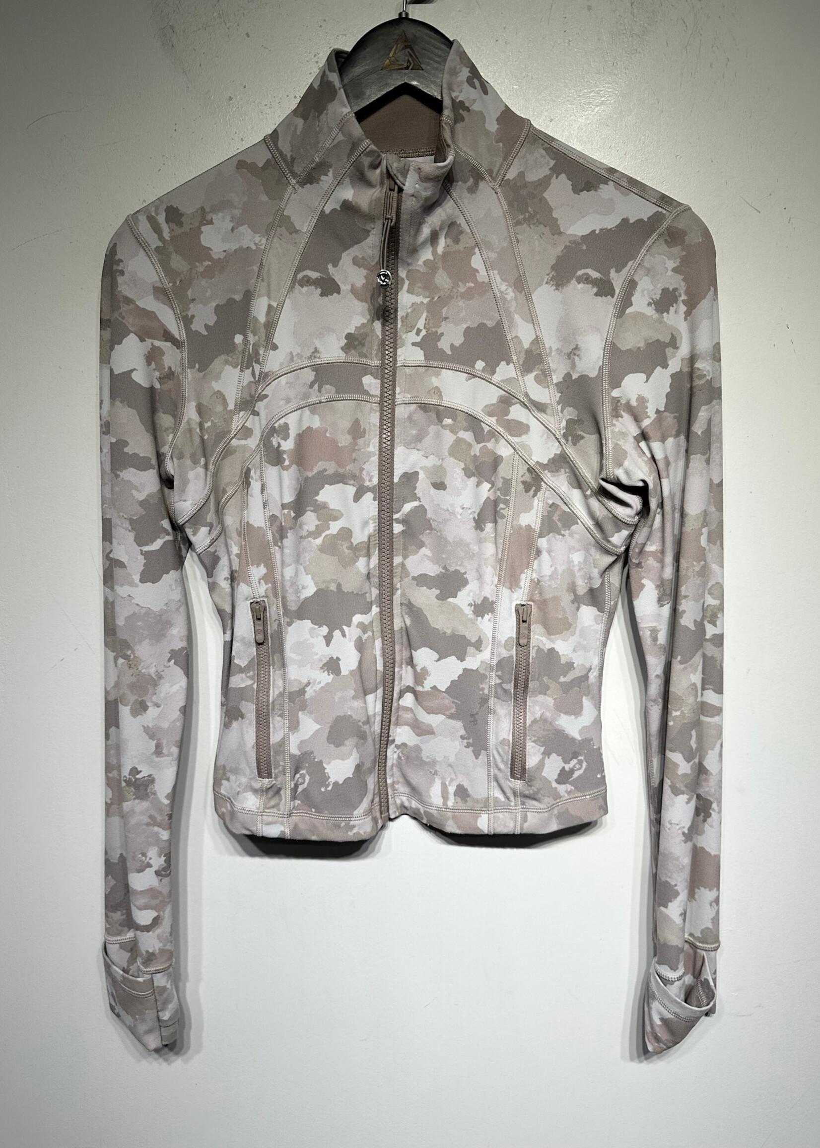 Lululemon White Camo ZU Active Jacket 8/M