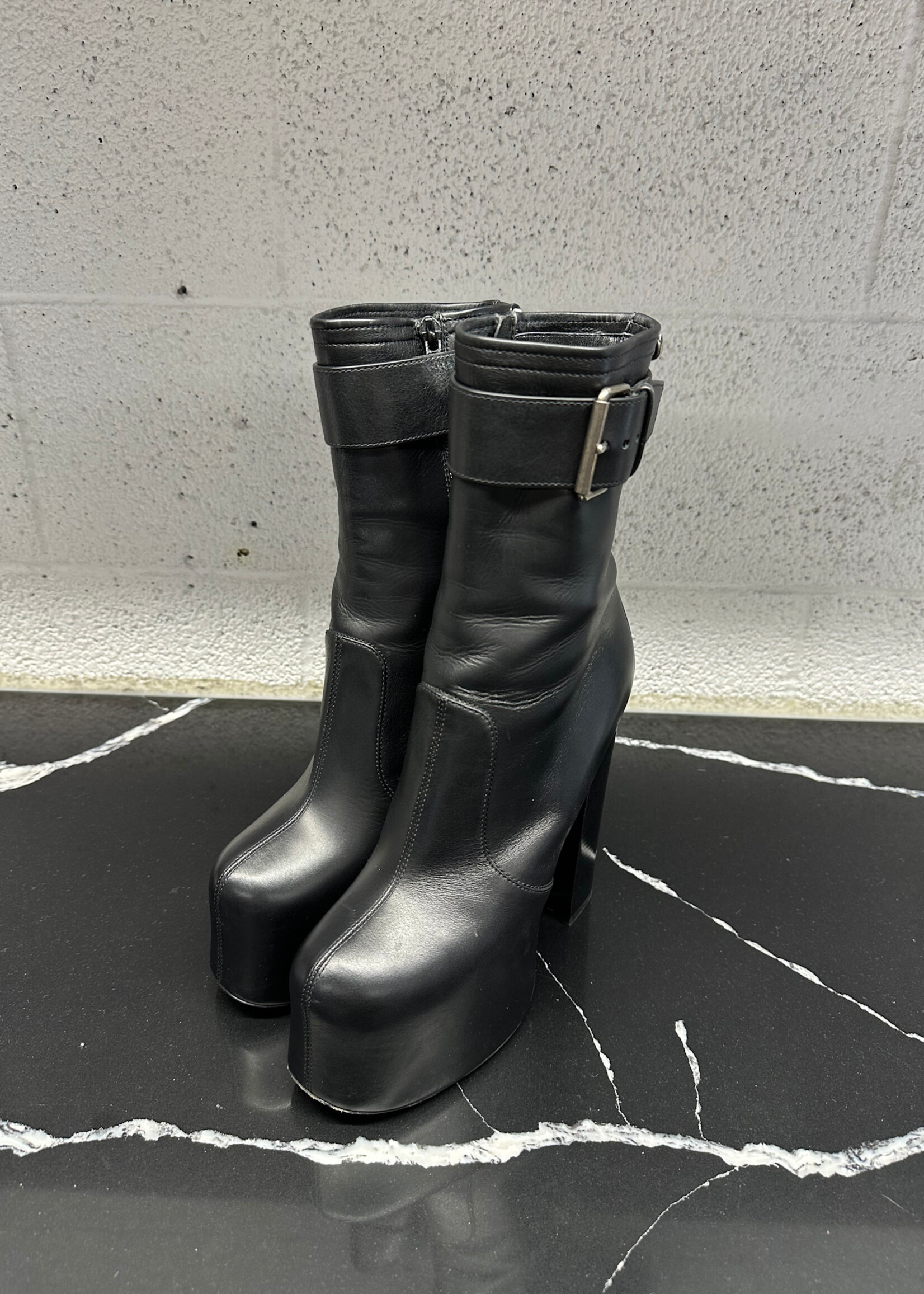 Saint Laurent Cherry Platform Boots 9