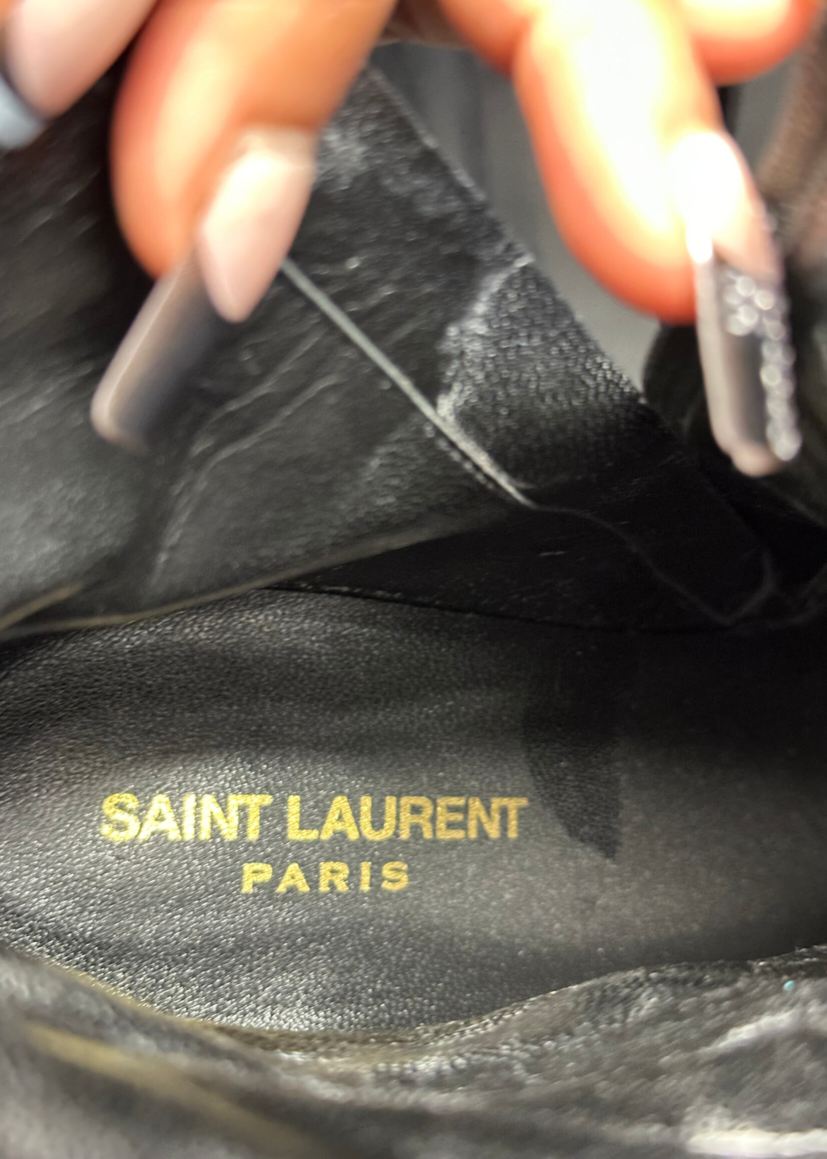 Saint Laurent Cherry Platform Boots 9