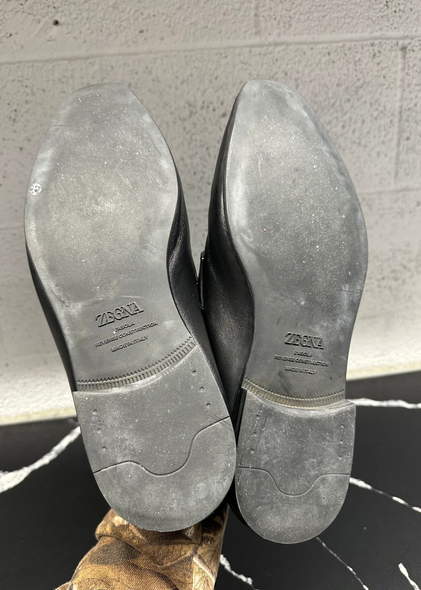 Zegna L'Asola Black Loafer Masc 10