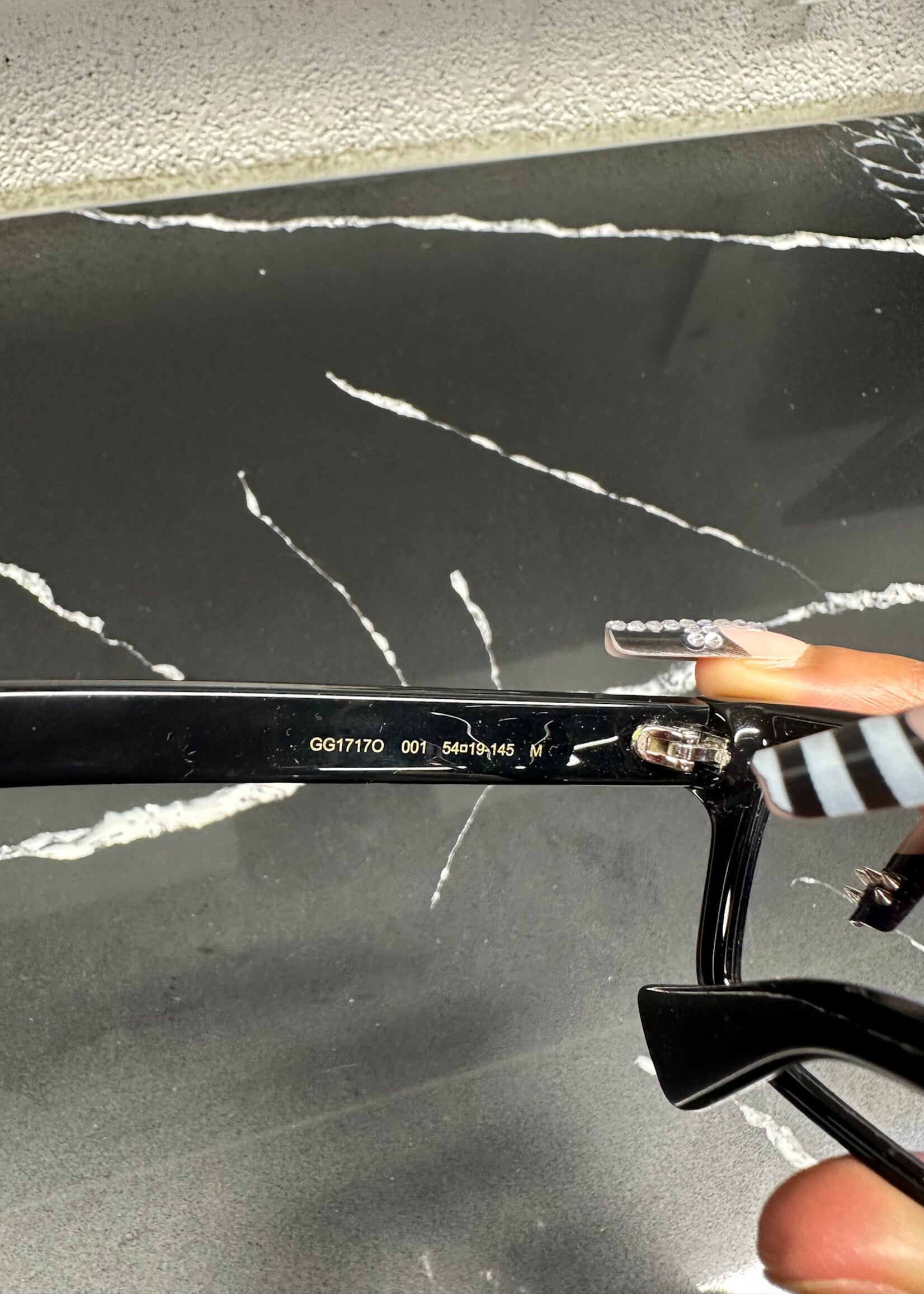 Gucci Black Rim Glasses NO CASE