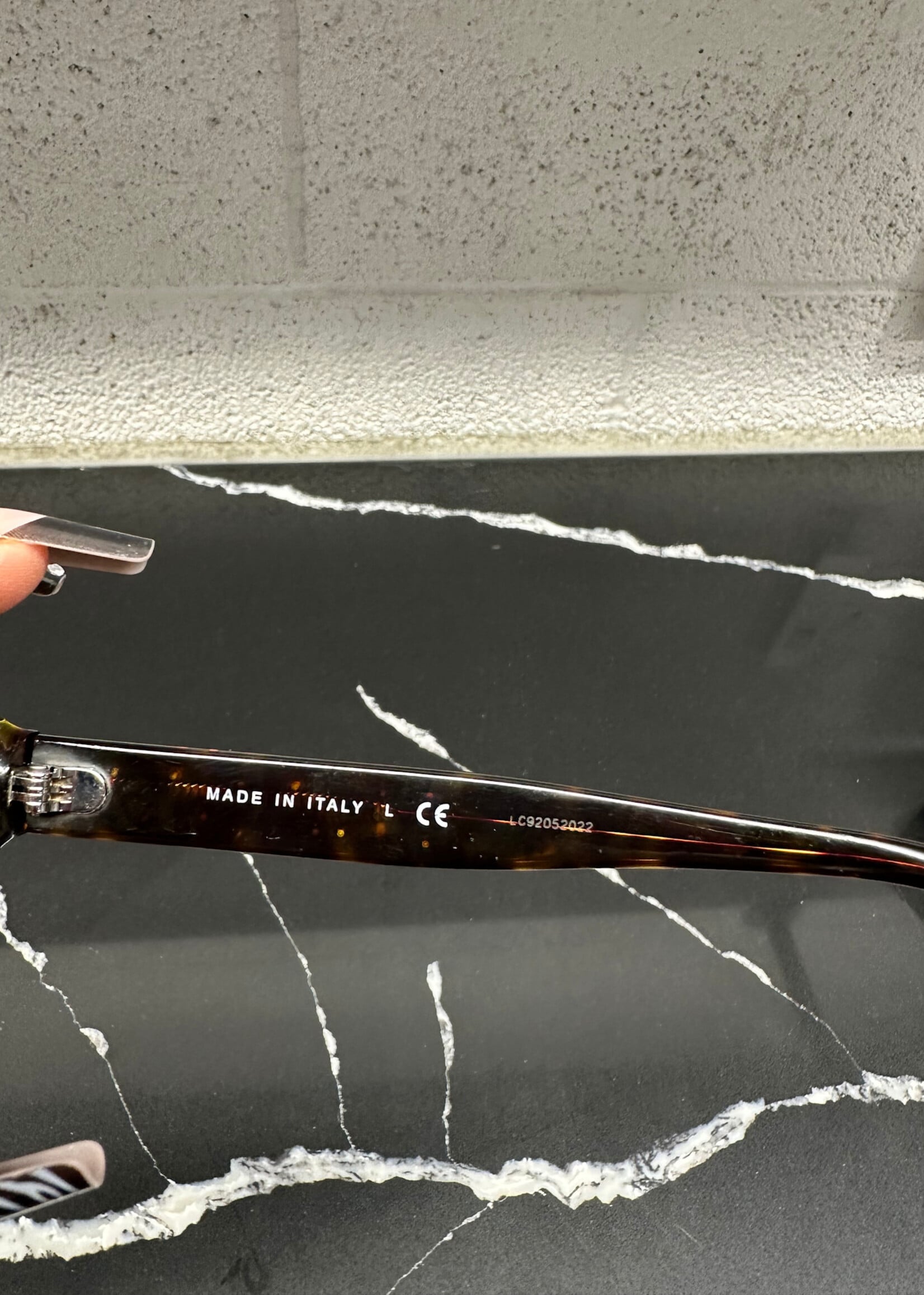 Chanel Turtle Shell Wide Glasses W Case