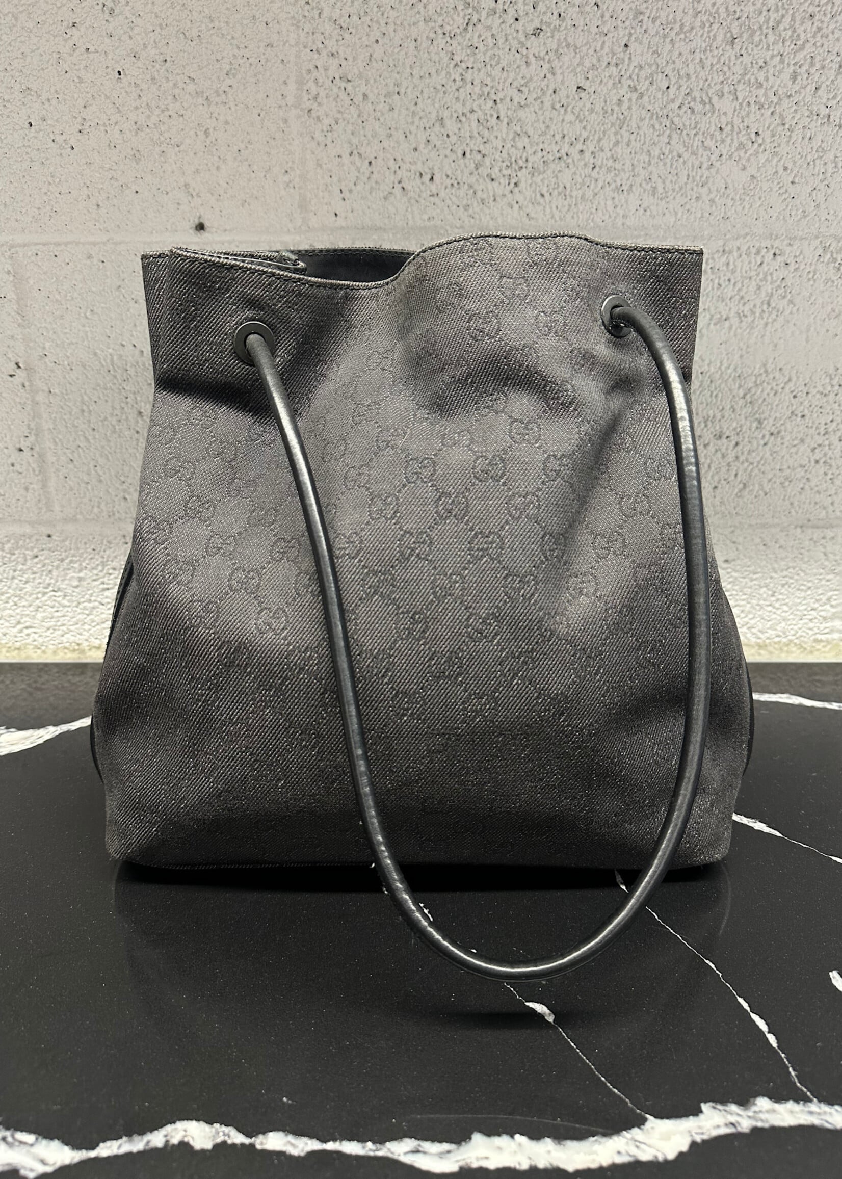 Gucci GG Gifford Black Monogram Tote AS IS