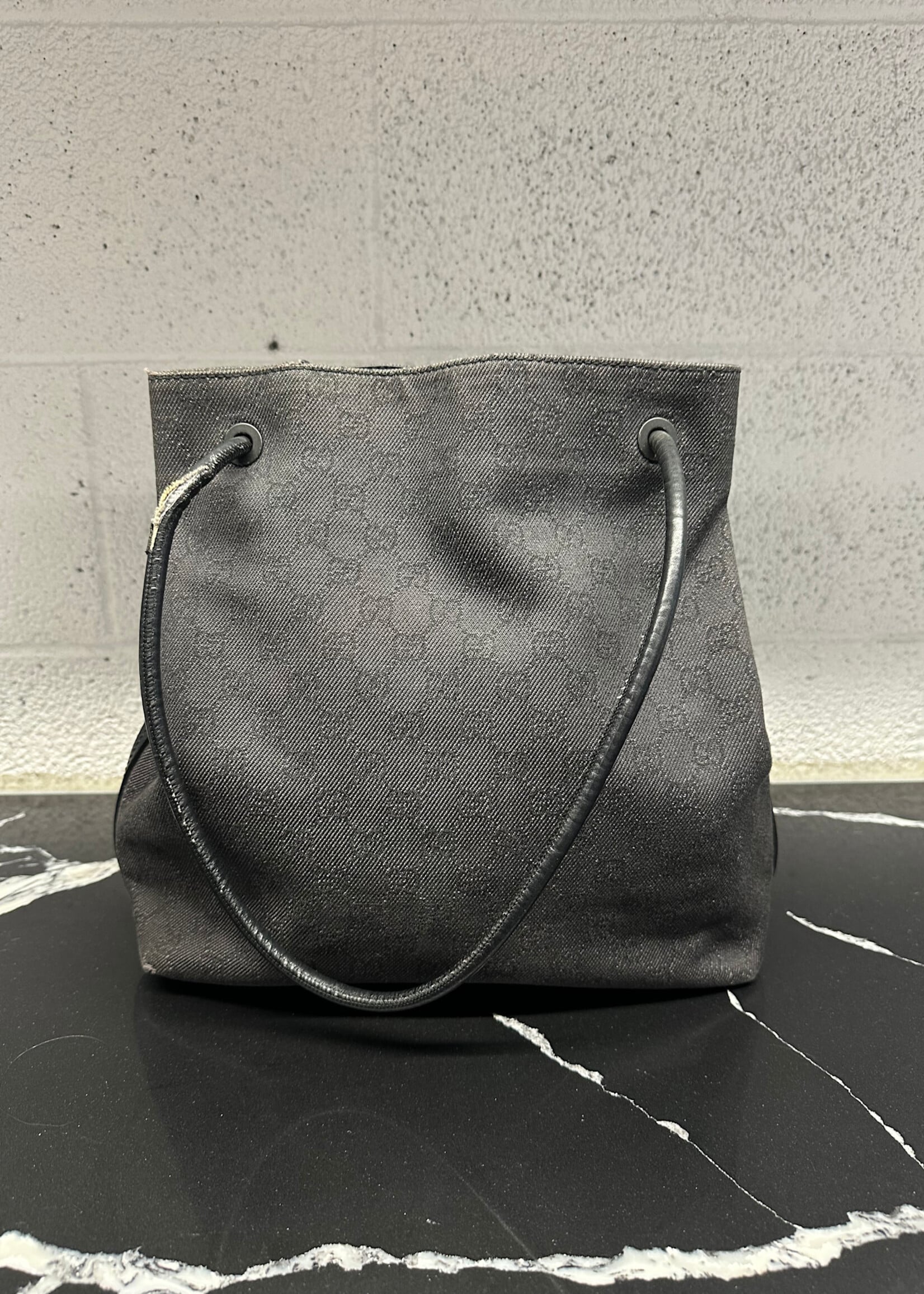 Gucci GG Gifford Black Monogram Tote AS IS