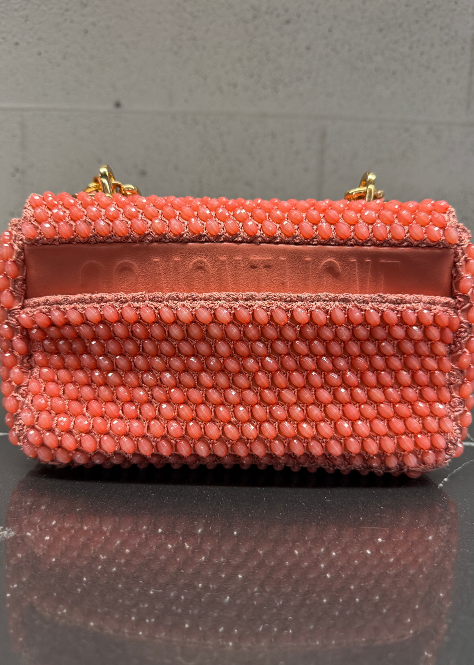 Dior Caro Pink Beaded Crossbody